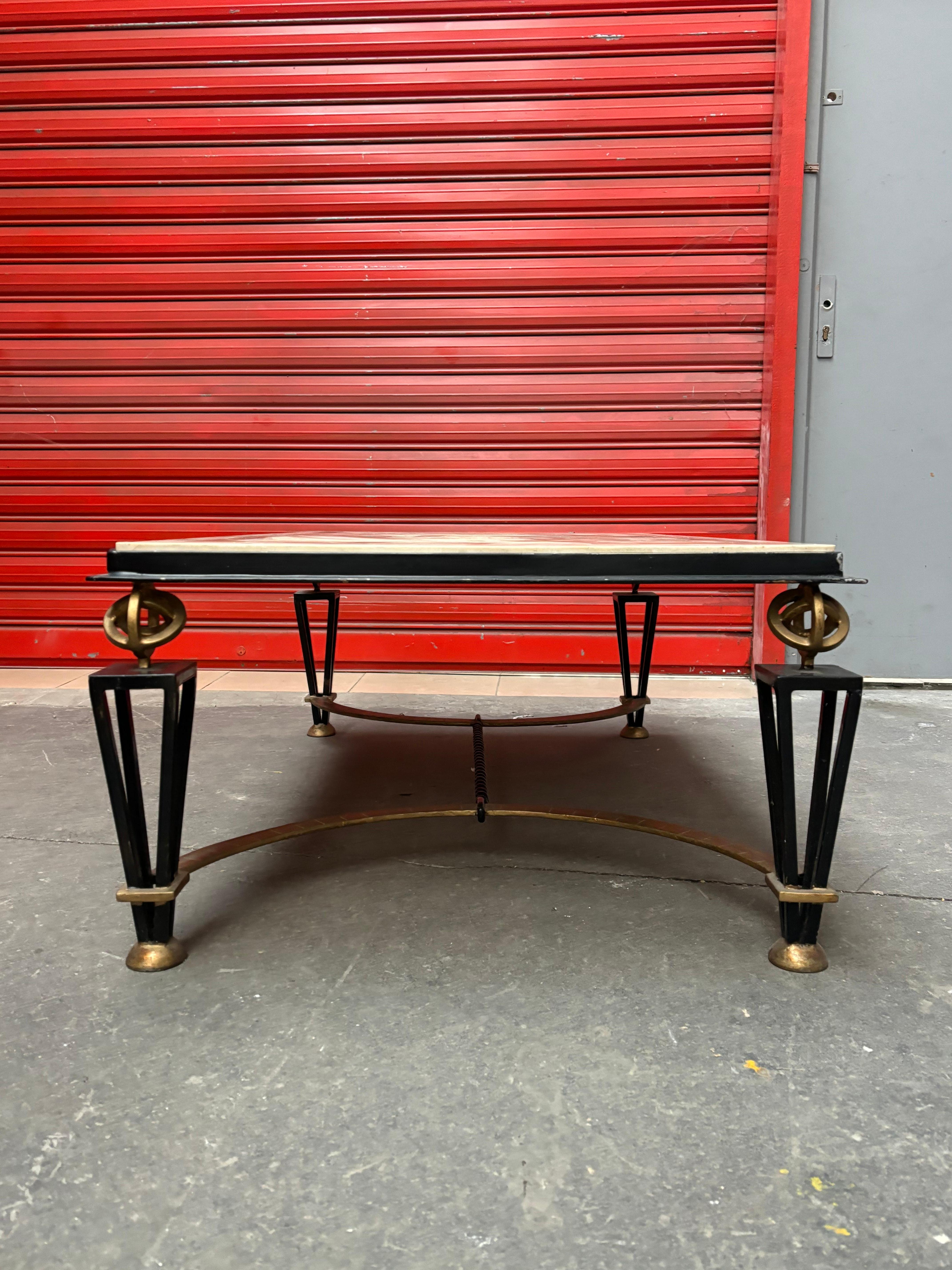 Coffee table in the style of the french 40s For Sale 10