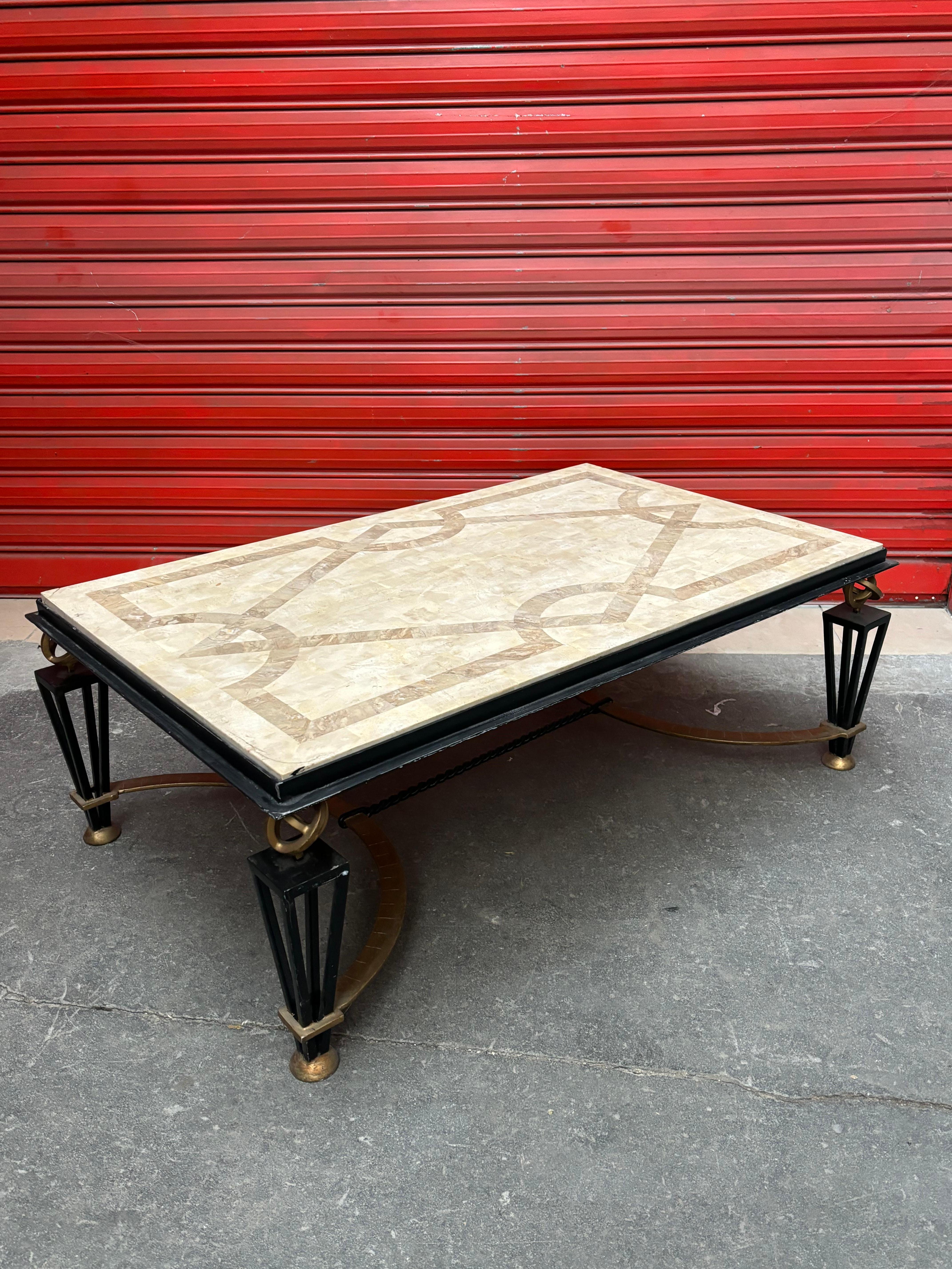 French Coffee table in the style of the french 40s For Sale