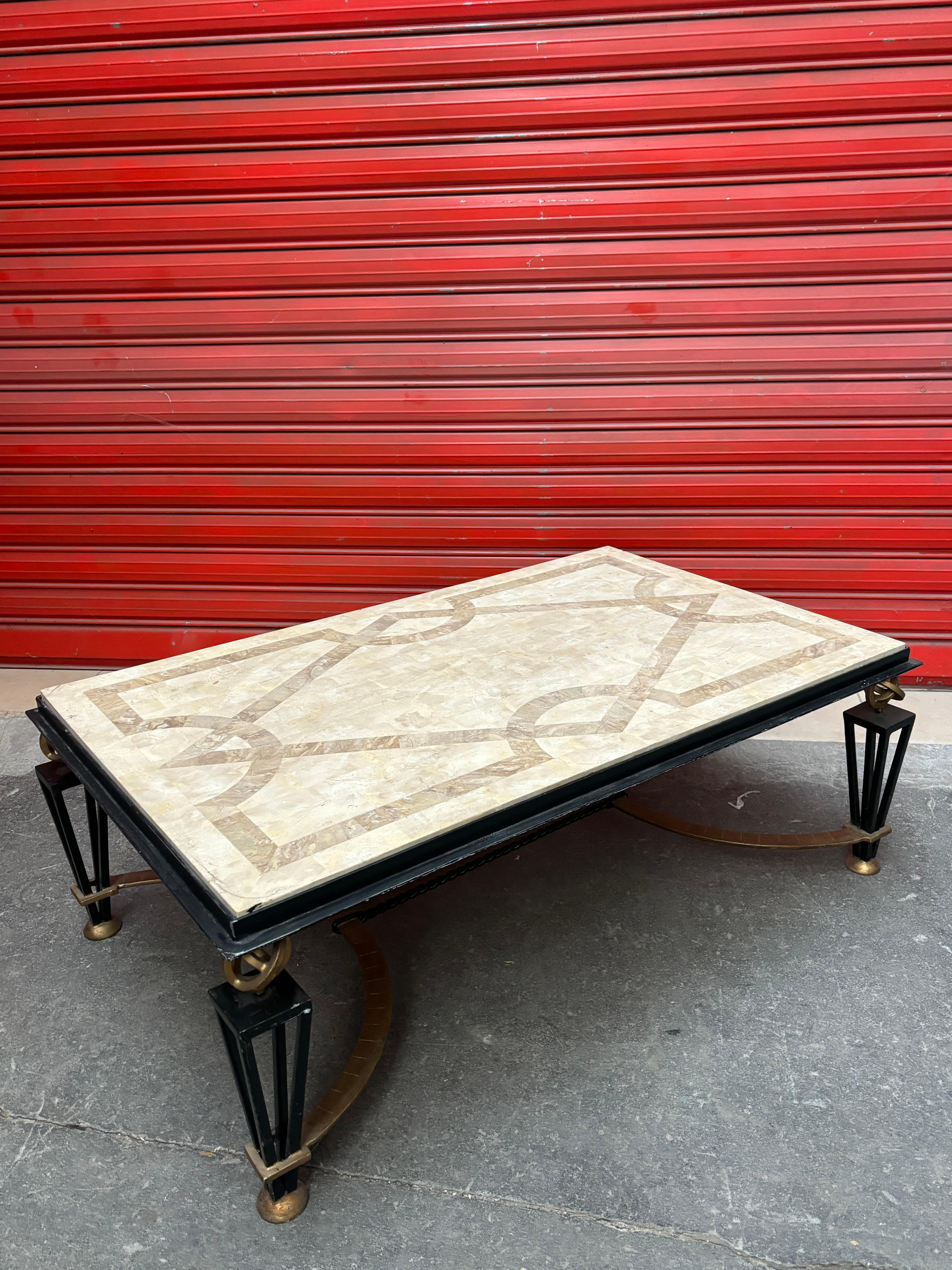 Coffee table in the style of the french 40s For Sale 1