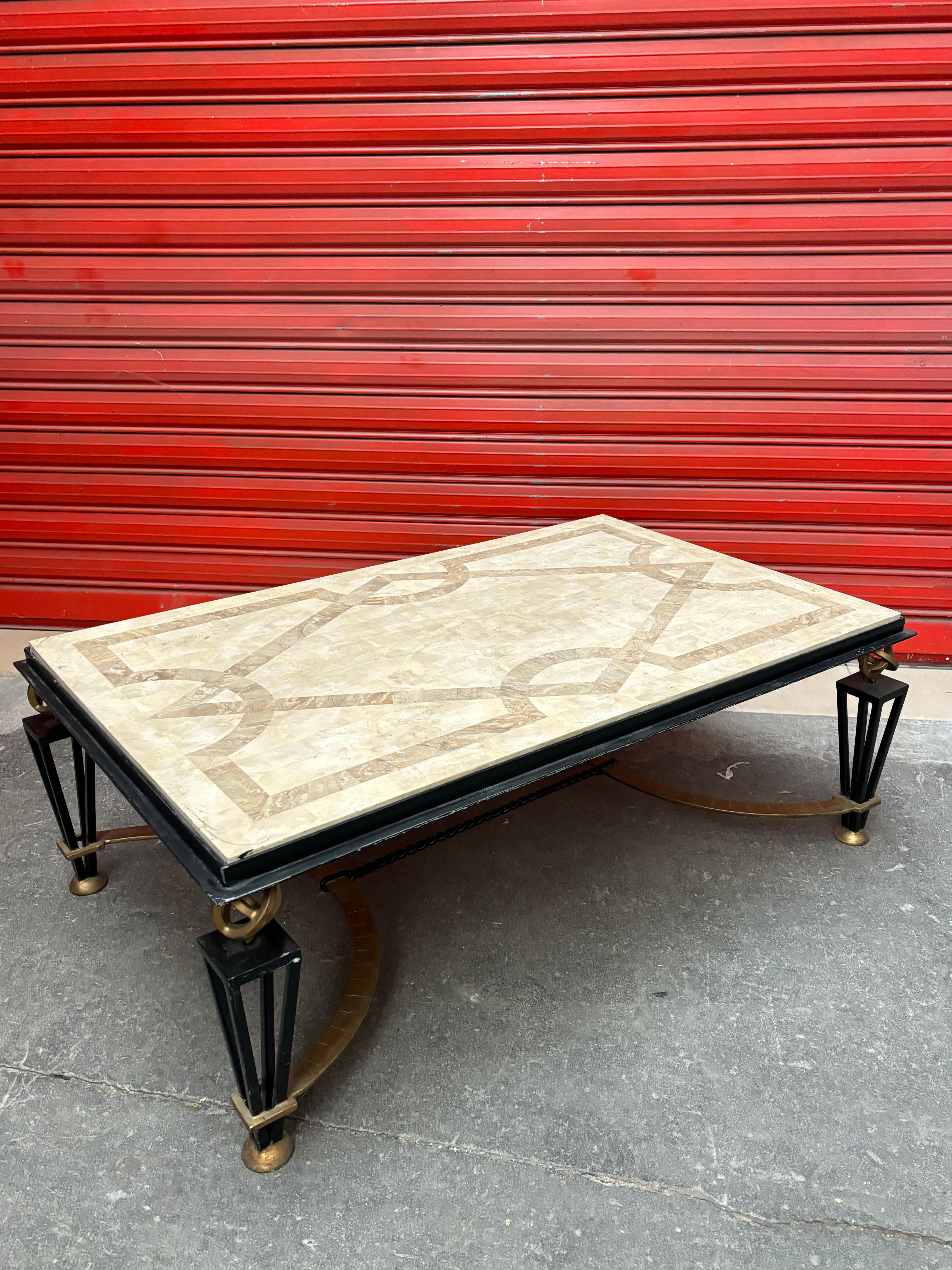 Coffee table in the style of the french 40s For Sale 2