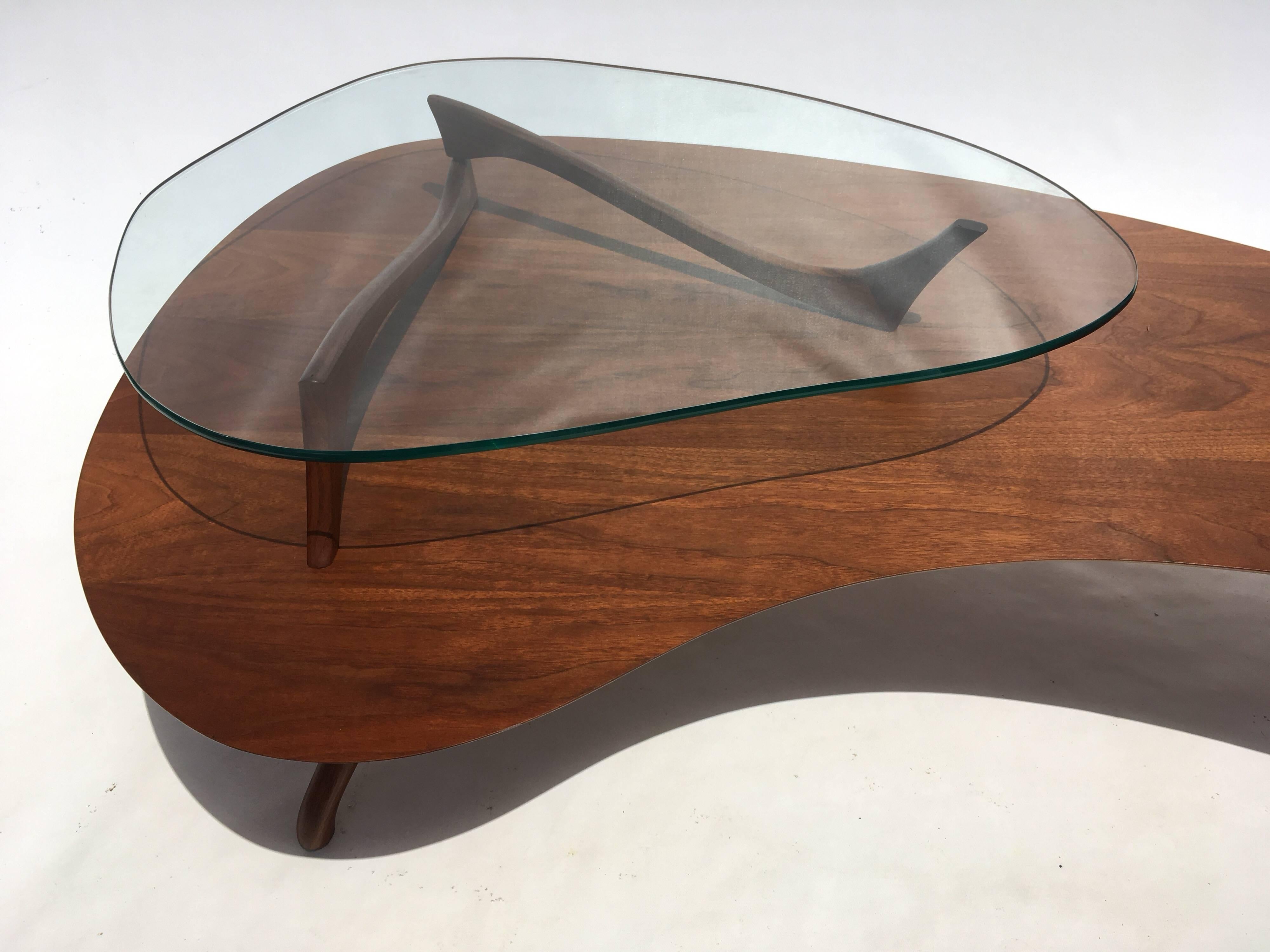 Coffee Table in the Style of Vladimir Kagan 1