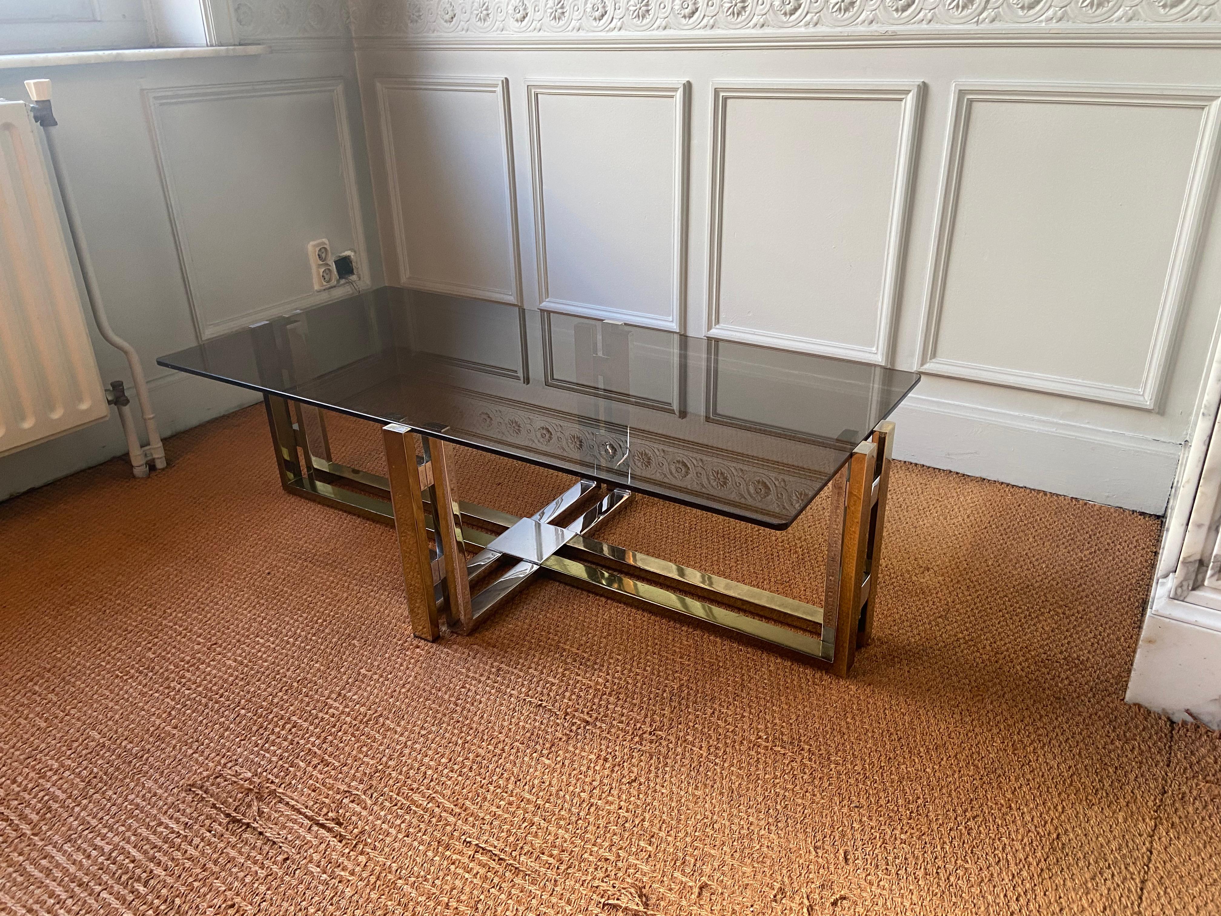  Coffee table in the style of Willy Rizzo For Sale 11