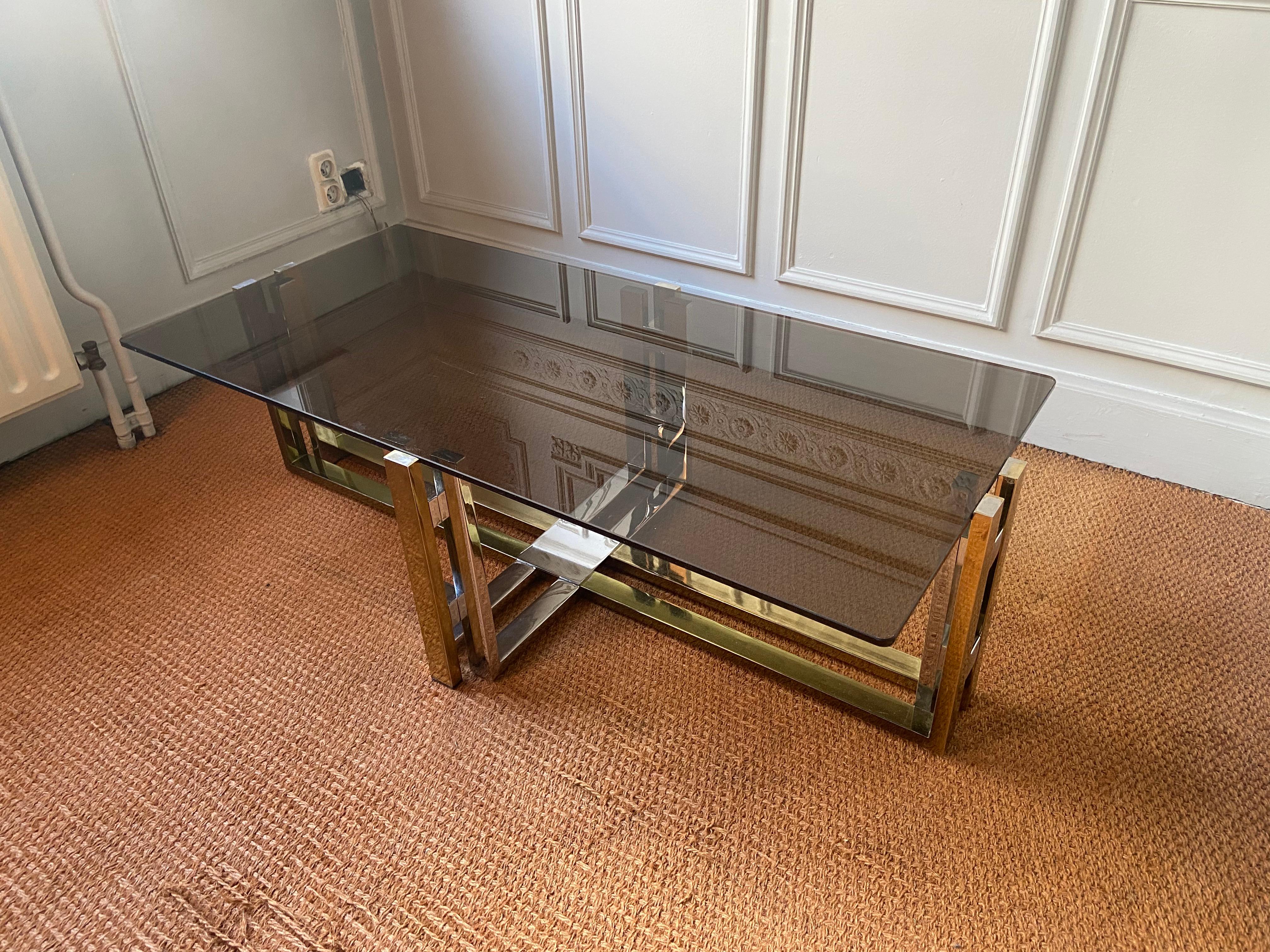  Coffee table in the style of Willy Rizzo For Sale 12