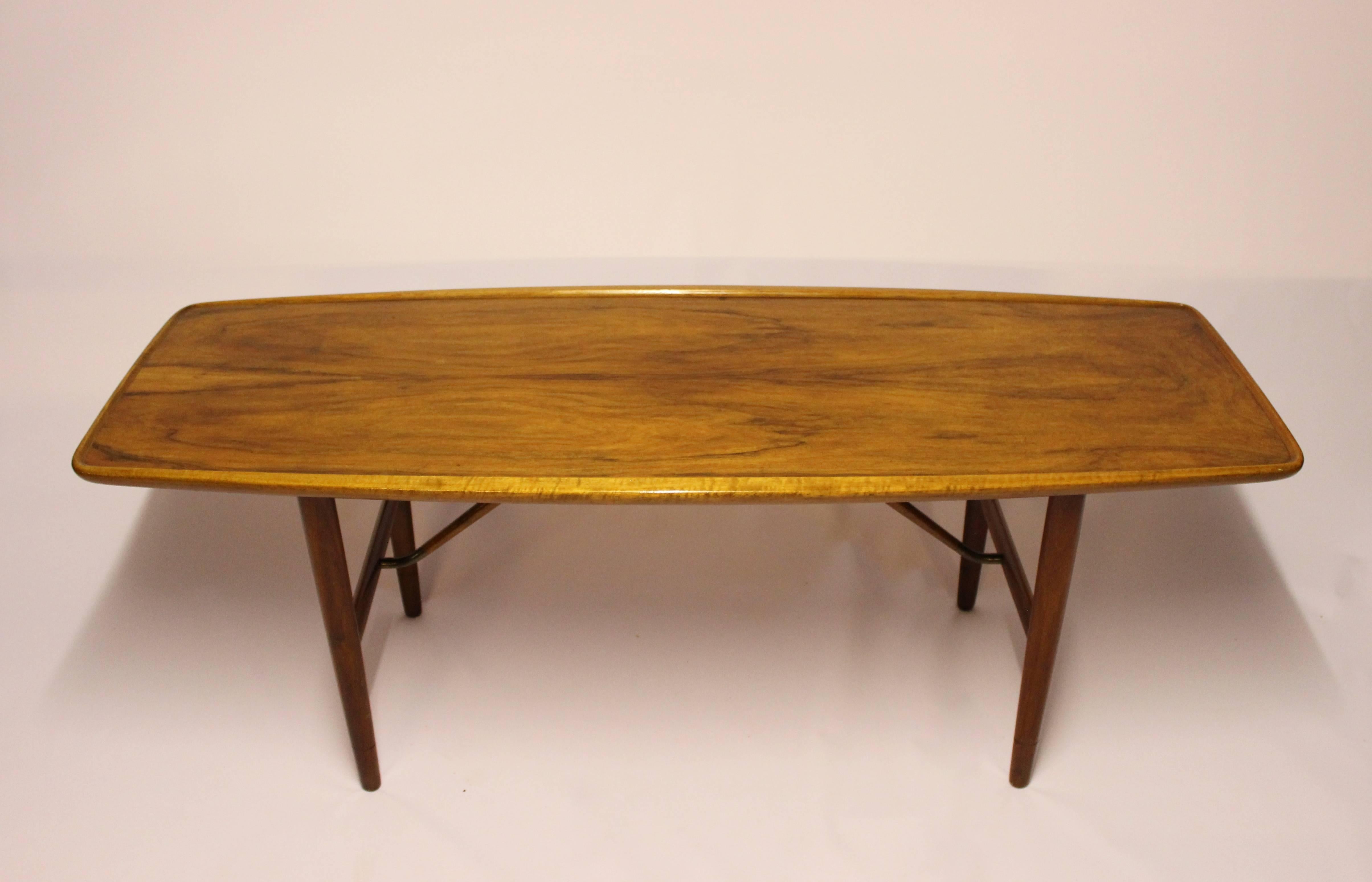 Scandinavian Modern Coffee Table in Walnut Designed by Finn Juhl, 1960s