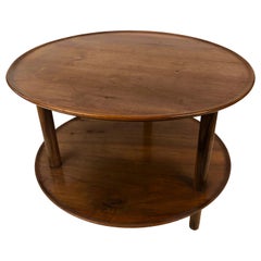 Table basse en noyer des années 1930, conçue par Josef Frank