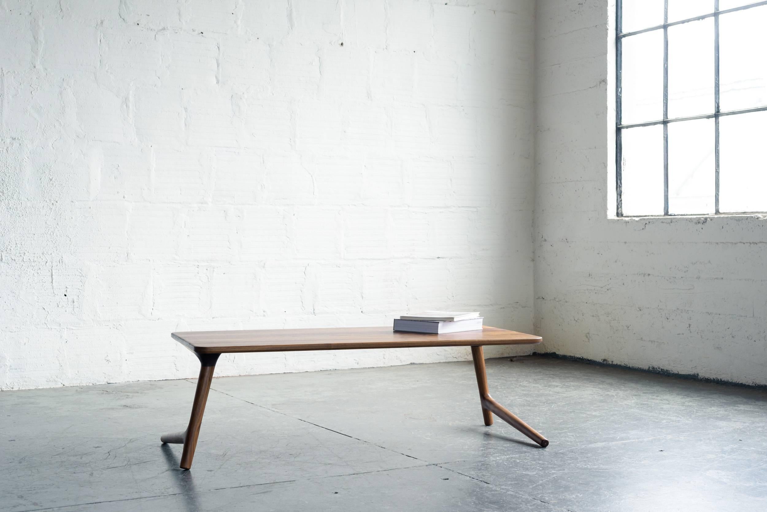 Contemporary Minimal Coffee Table made from Walnut Wood, by Fernweh Woodworking