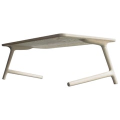 Modern Coffee Tea Table in White Ash, by Fernweh Woodworking