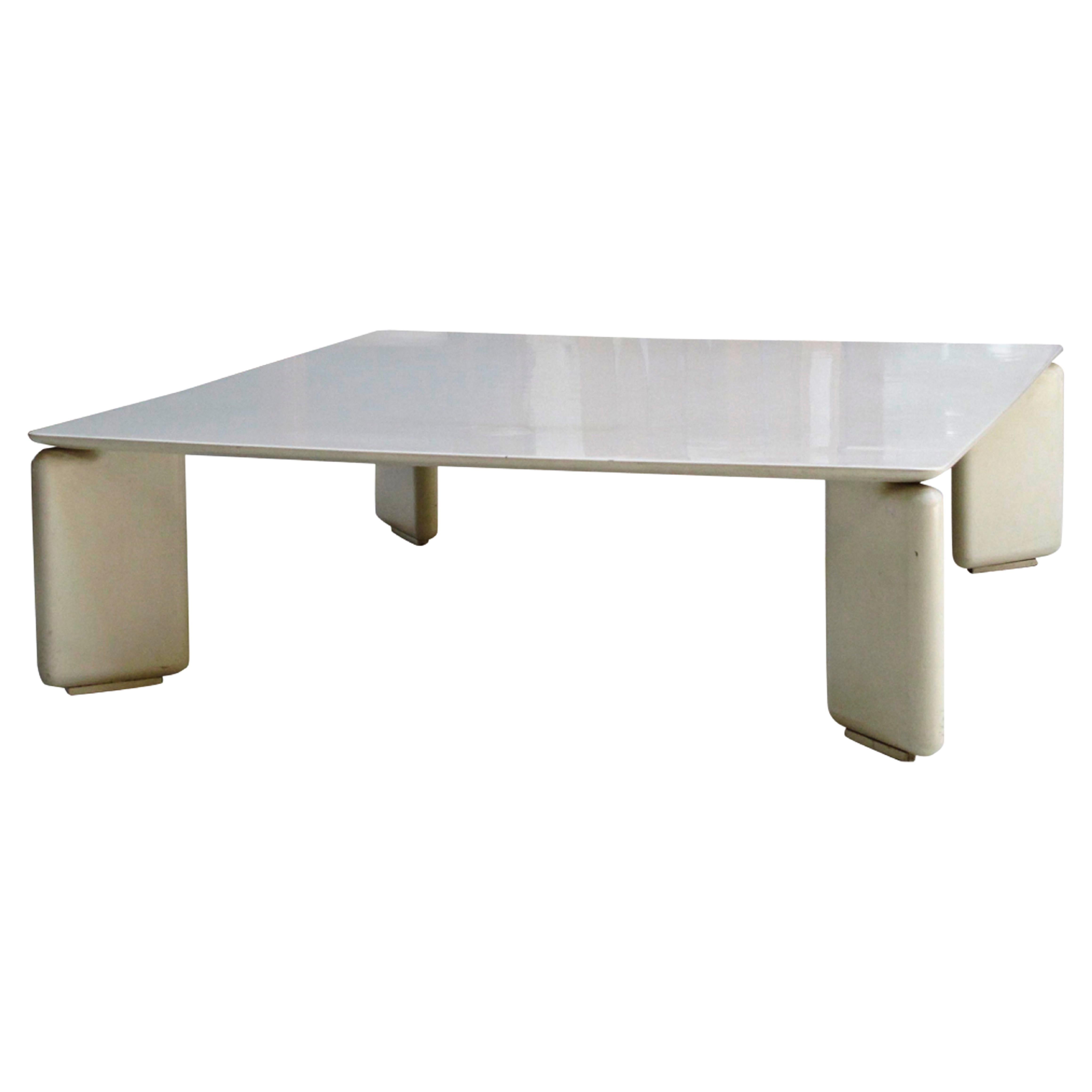 Coffee Table in Wood, 1960, Italian, Attributed to Vico Magistretti For Sale