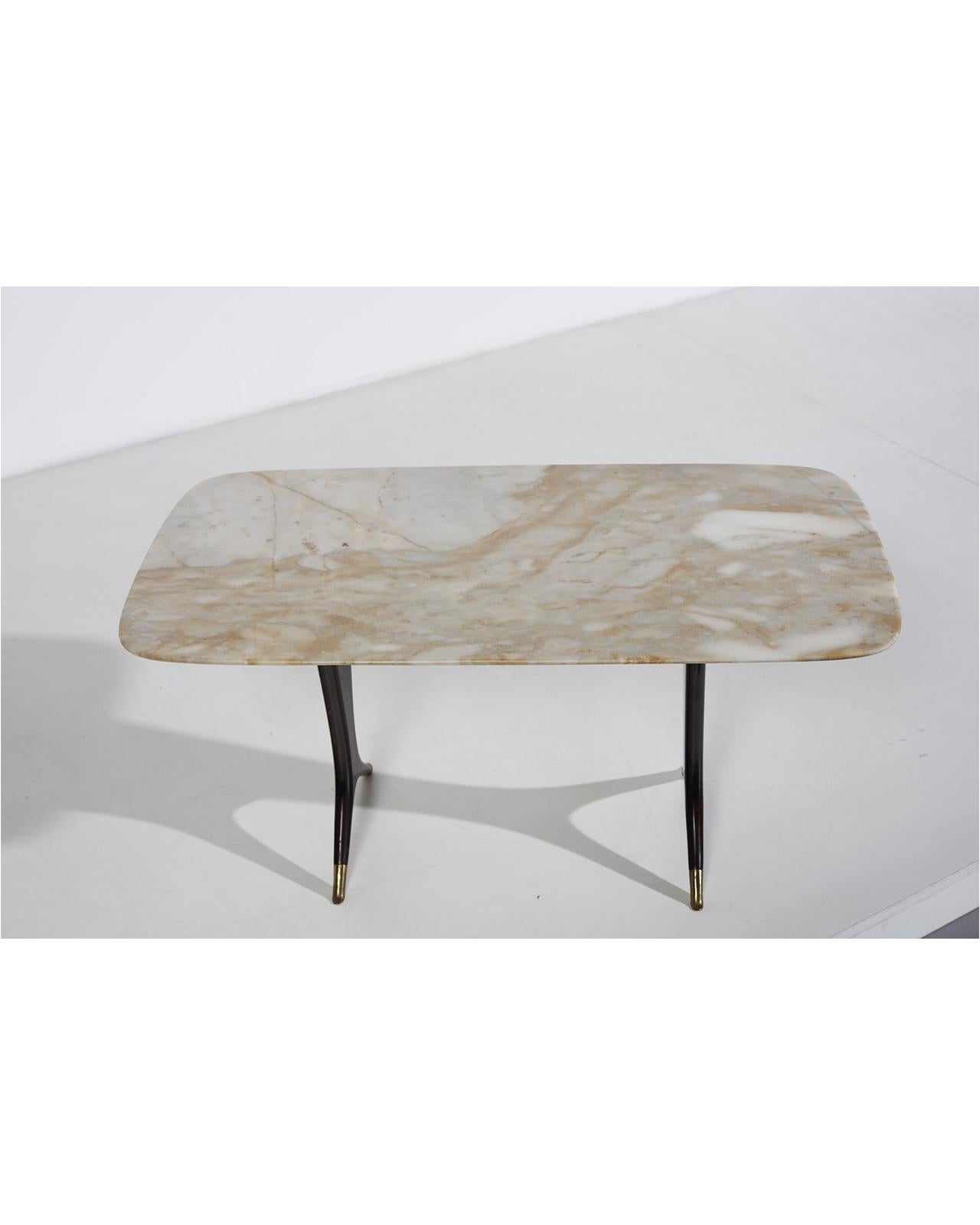 Coffee Table in Wood by Guglielmo Ulrich, c.1960s In Fair Condition For Sale In London, GB