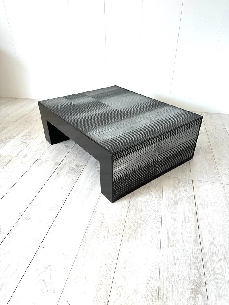 Italian Coffee Table in Zinc by Nerone & Patuzzi for Gruppo NP2, 1970s For Sale