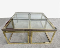 Mesa de centro con cuatro mesas auxiliares encajables, París, Francia, hacia 1970