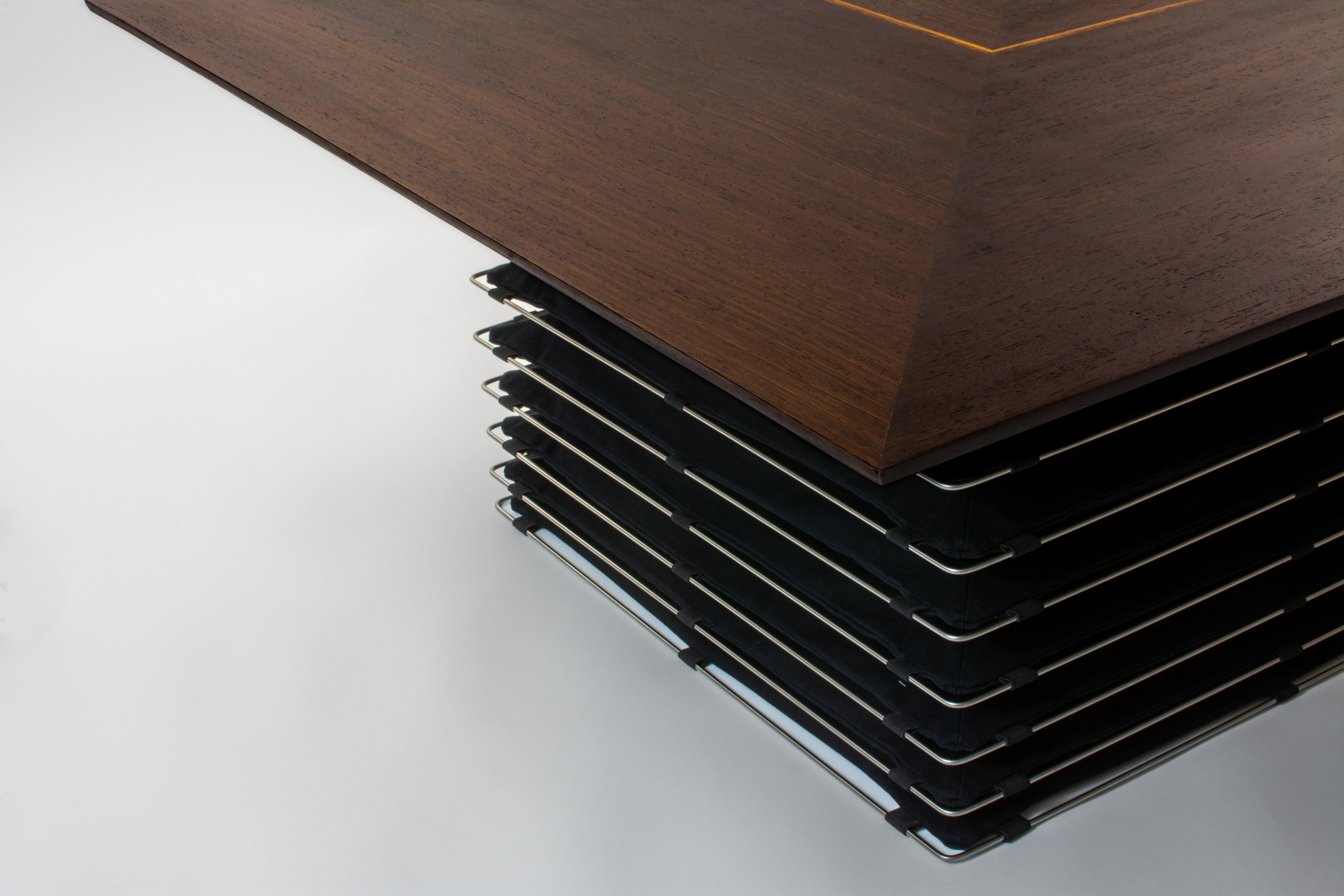 Polish Coffee Table Inspired by Japanese Architecture; Handcrafted in Poland For Sale