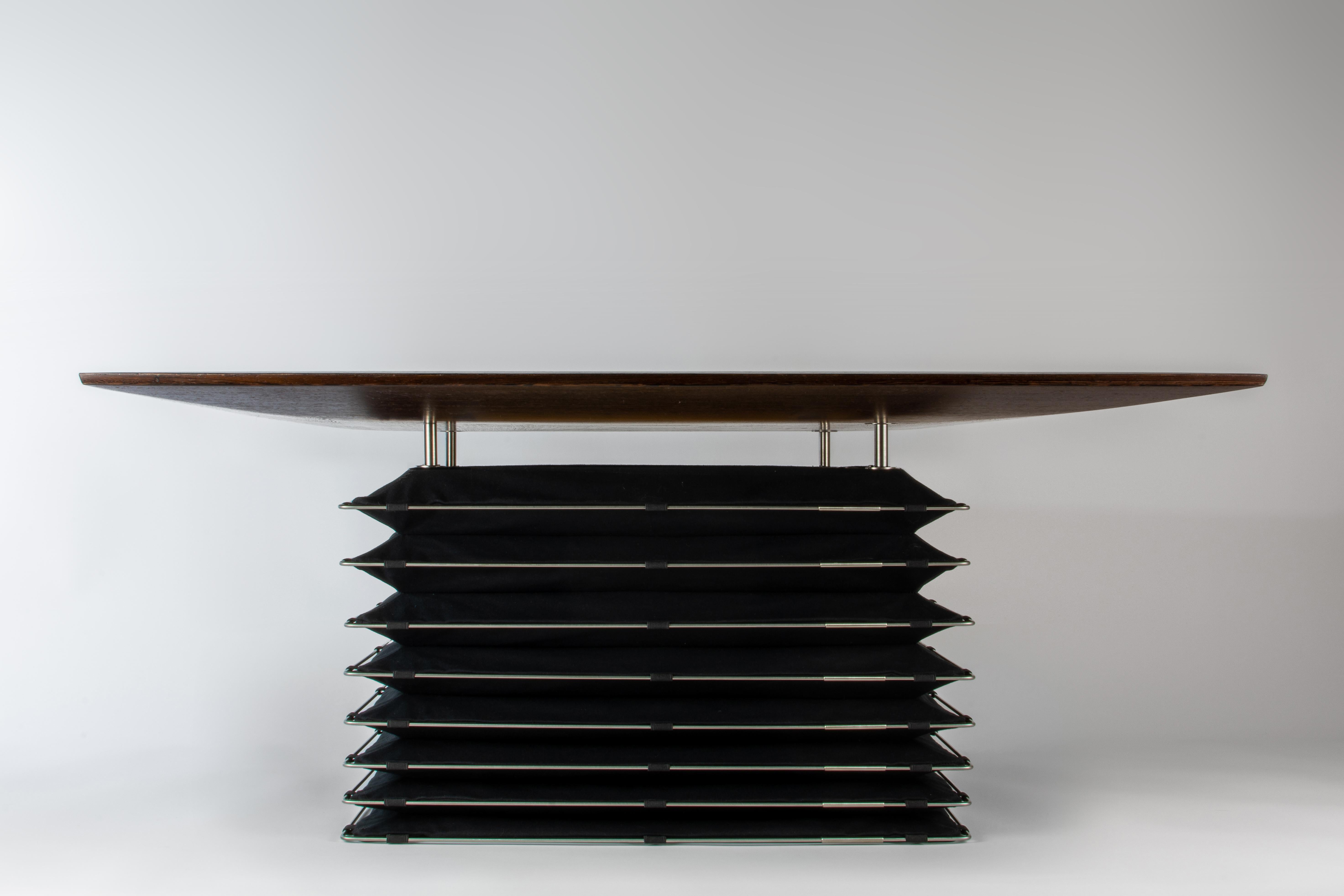 Coffee Table Inspired by Japanese Architecture; Handcrafted in Poland For Sale 2
