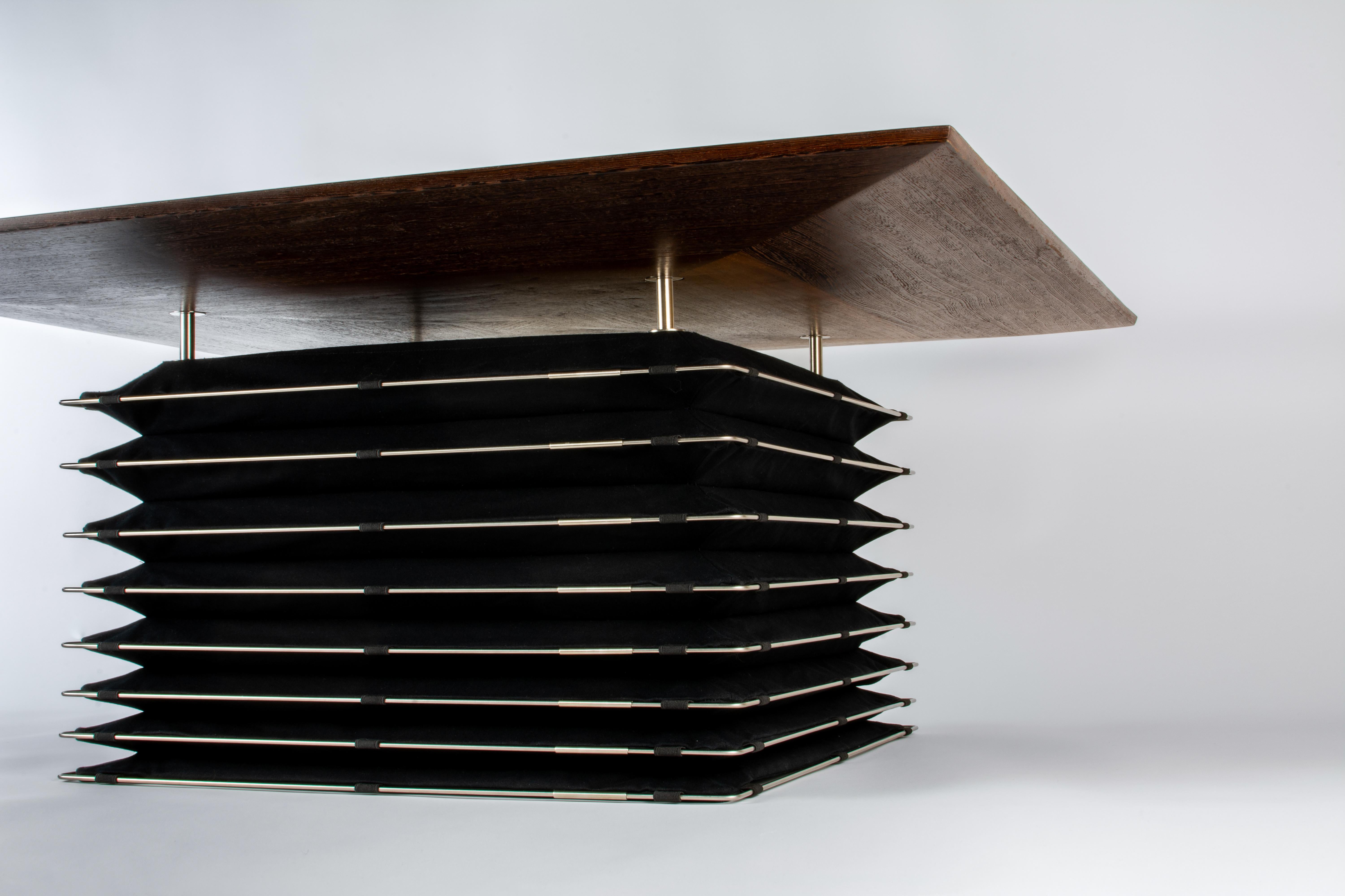 Woodwork Coffee Table Inspired by Japanese Architecture; Handcrafted in Poland For Sale