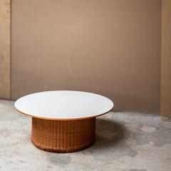 Coffee Table, Isamu Kenmochi, T-3030, for Yamakawa Rattan, Japan, 1970s