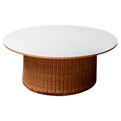 Coffee Table, Isamu Kenmochi, T-3030, for Yamakawa Rattan, Japan, 1970s