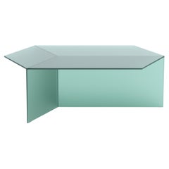 Coffee Table "Isom Oblong"  120 cm Satin Glass, Sebastian Scherer for Neo/Craft