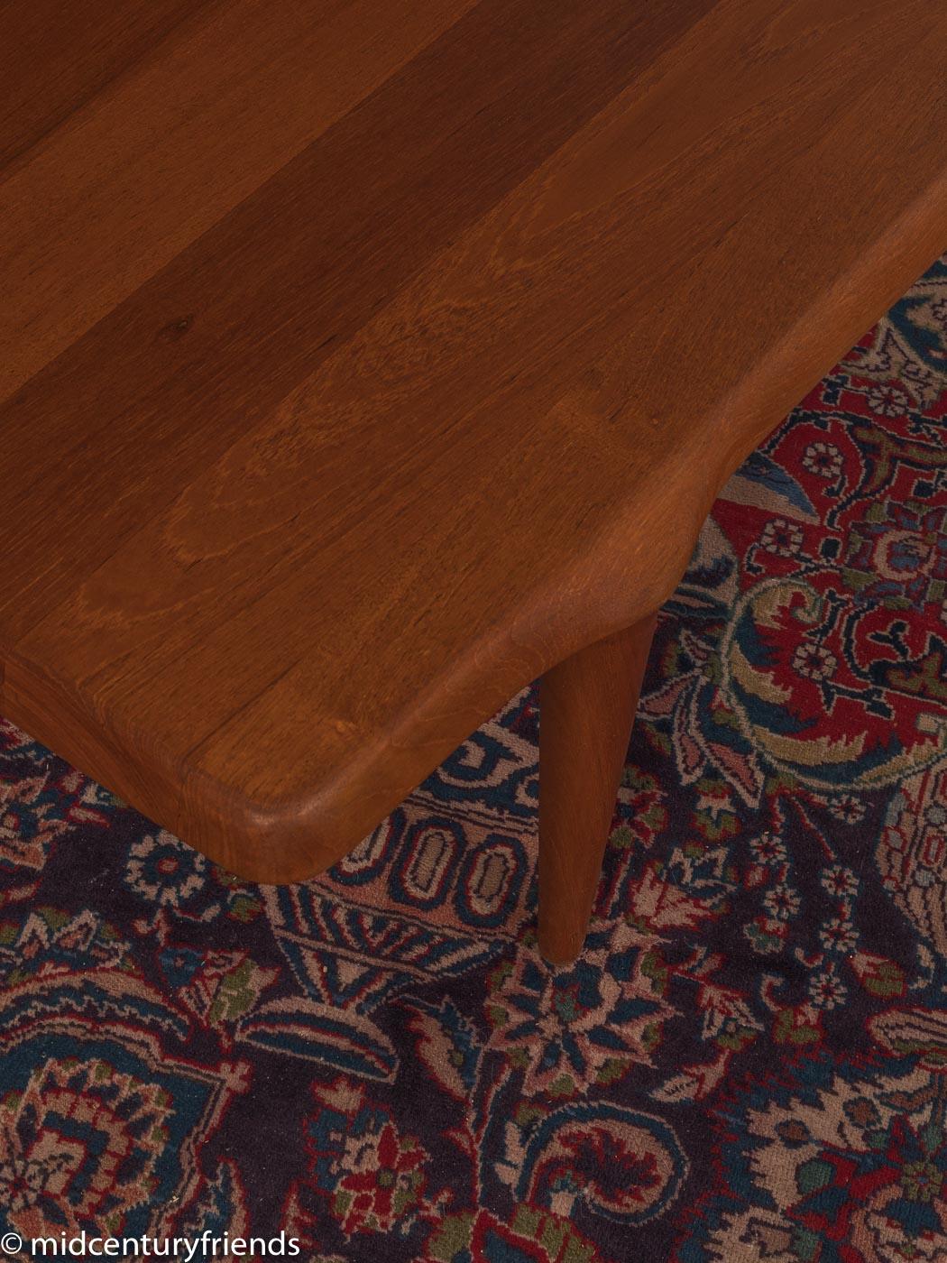 Coffee Table John Bone 1960 Solid Wood Teak A/S Mikael Laursen In Good Condition In Neuss, NW