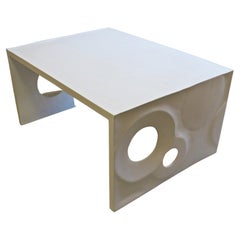 Coffee Table "Kreise", Solid Wood, Handcrafted from Germany