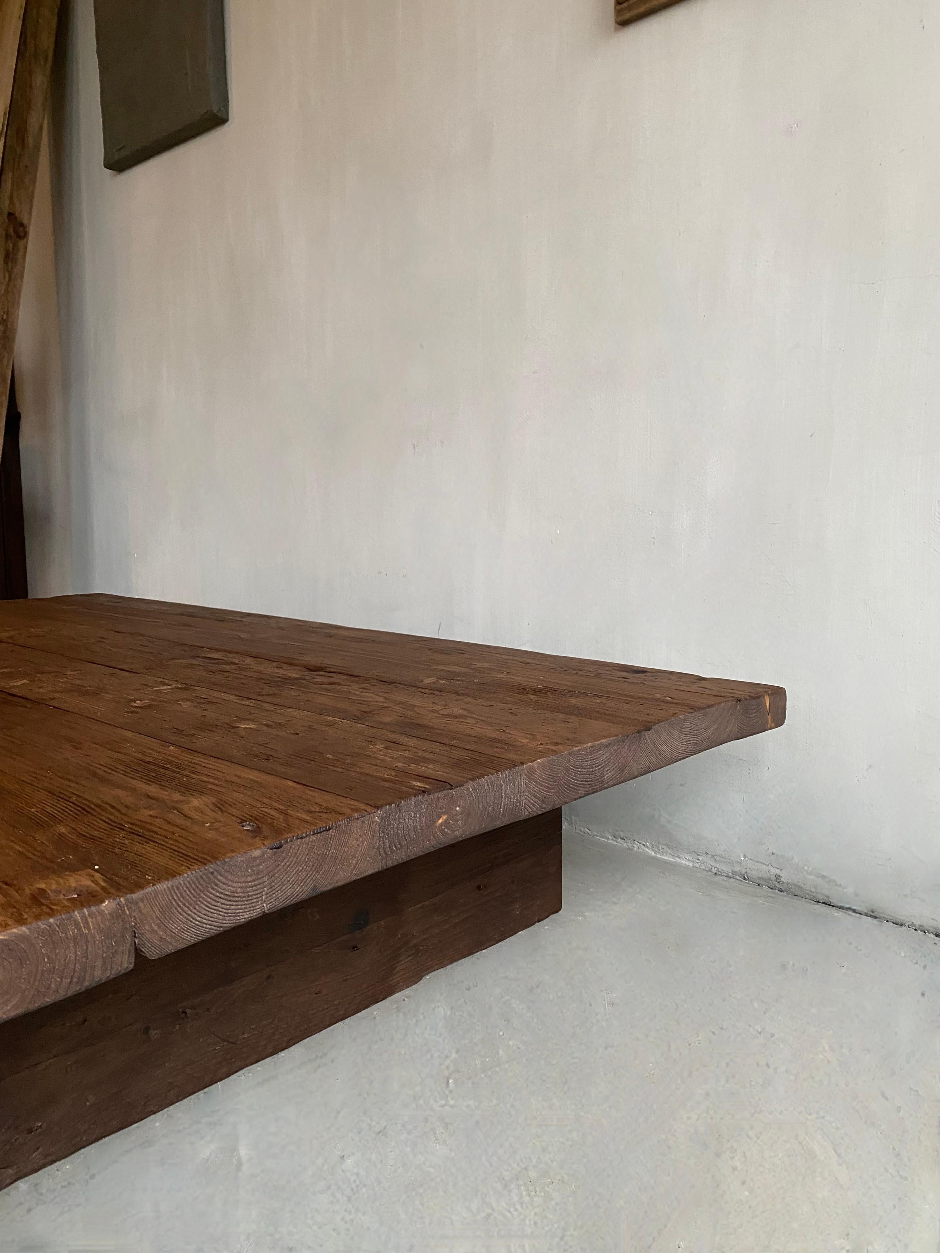 Coffee Table Larch Wood Customization 1