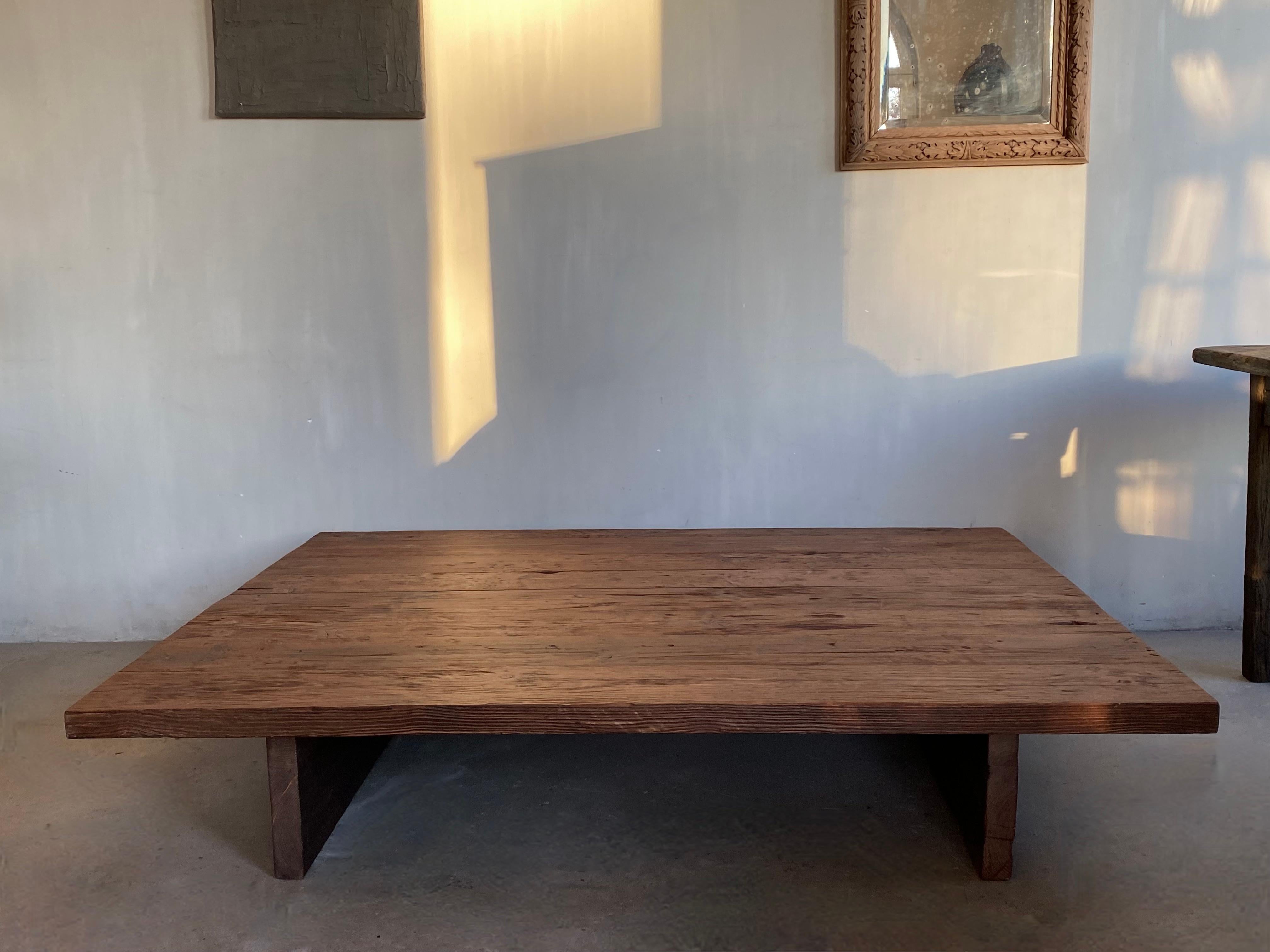 Coffee Table Larch Wood Customization 2