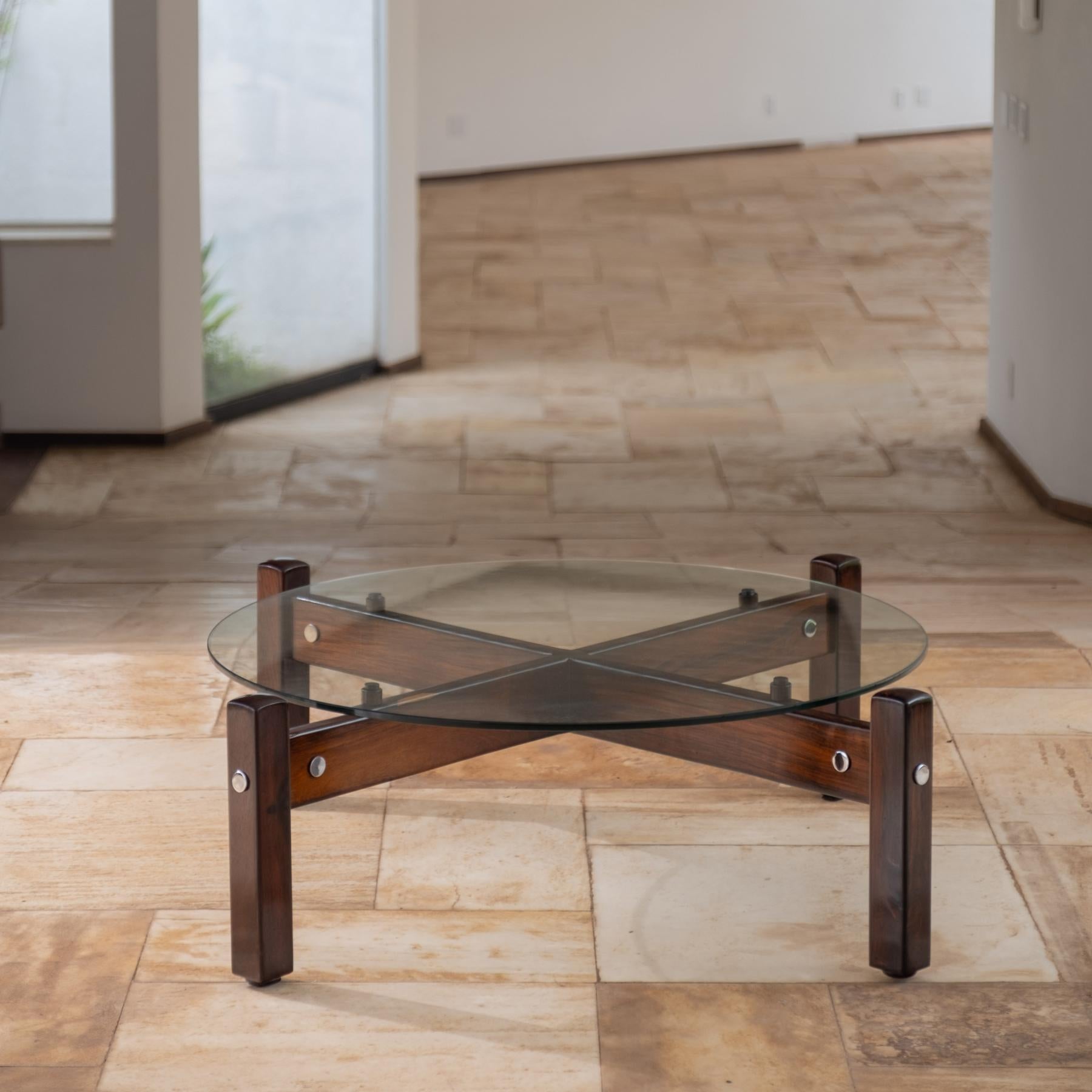 Mid-Century Modern Coffee table Latini by Sergio Rodrigues, Brazil, 1960s For Sale
