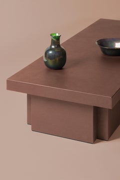 Coffee Table Leather Francesco Balzano for Giobagnara Assoluto Coffee Table