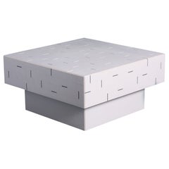 Couchtisch aus Leder Stephane Parmentier für Giobagnara Atari, Couchtisch I