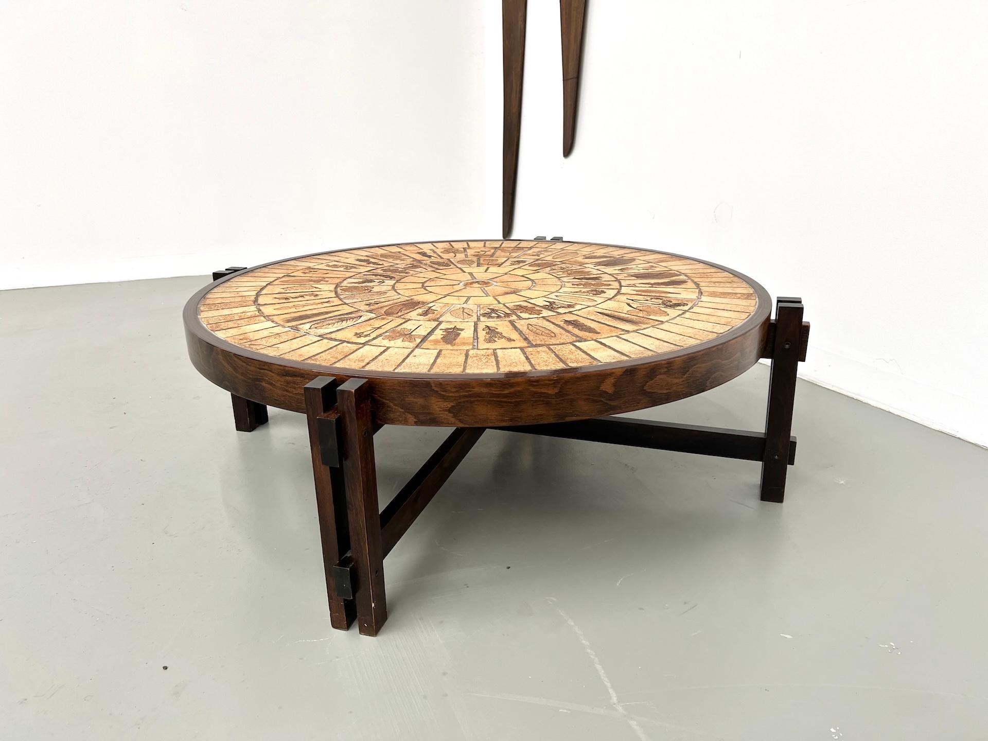 Mesa de centro Les Herbiers del ceramista francés Roger Capron, años 60. en venta 4