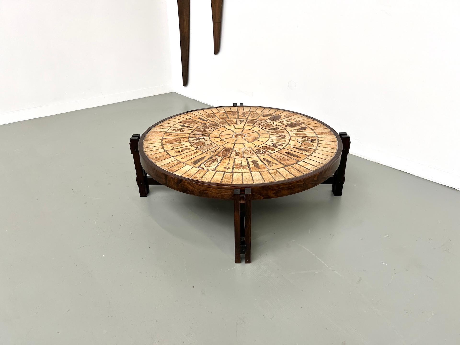 Mesa de centro Les Herbiers del ceramista francés Roger Capron, años 60. en venta 5