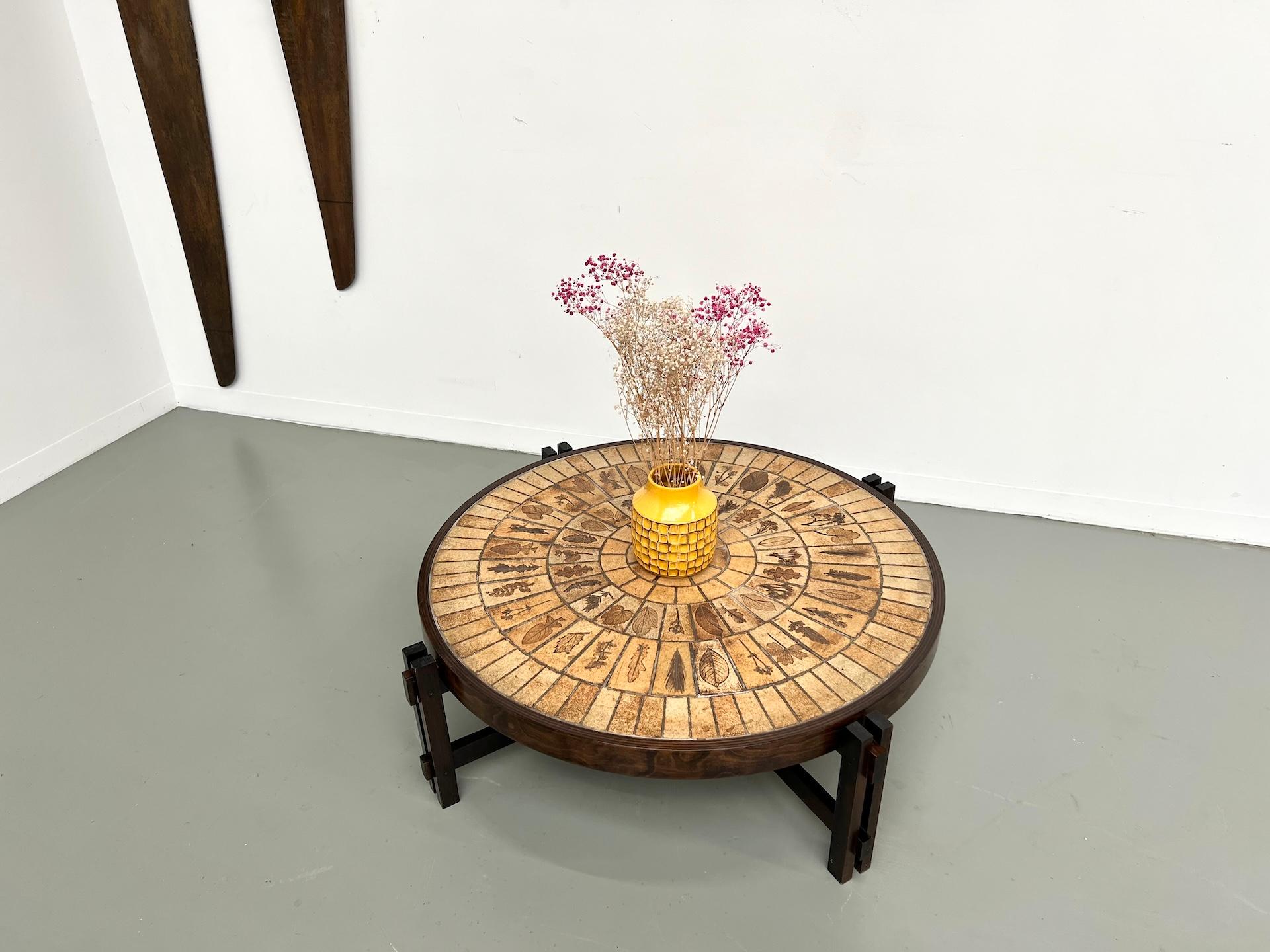 Mesa de centro Les Herbiers del ceramista francés Roger Capron, años 60. en venta 10