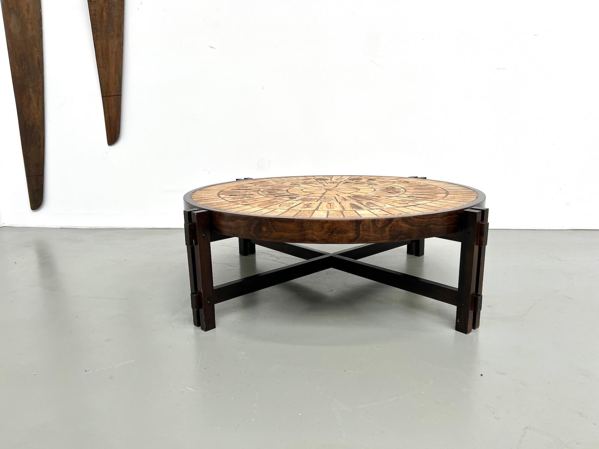 Mesa de centro Les Herbiers del ceramista francés Roger Capron, años 60. Moderno de mediados de siglo en venta