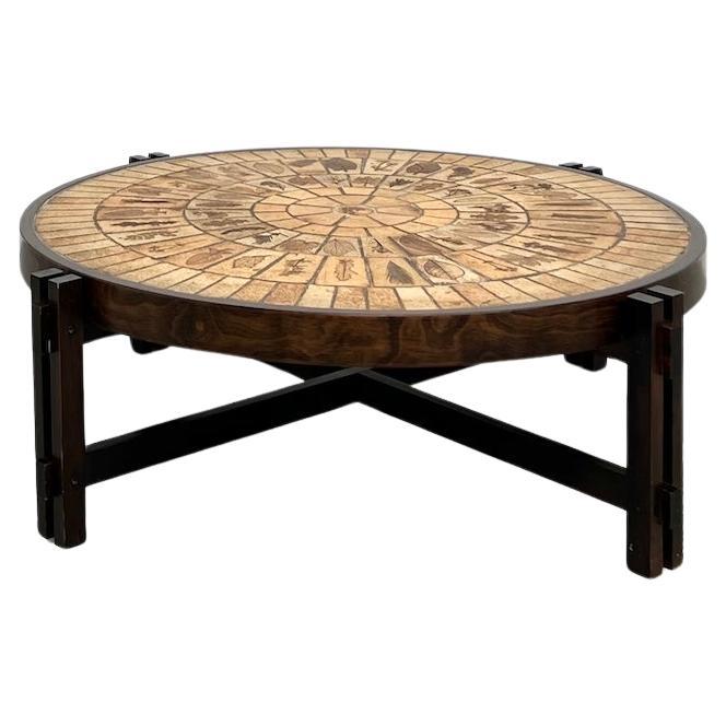 Mesa de centro Les Herbiers del ceramista francés Roger Capron, años 60. en venta