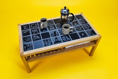 Table basse, édition libre de l'artiste avec Tom Dowse. Pièce unique