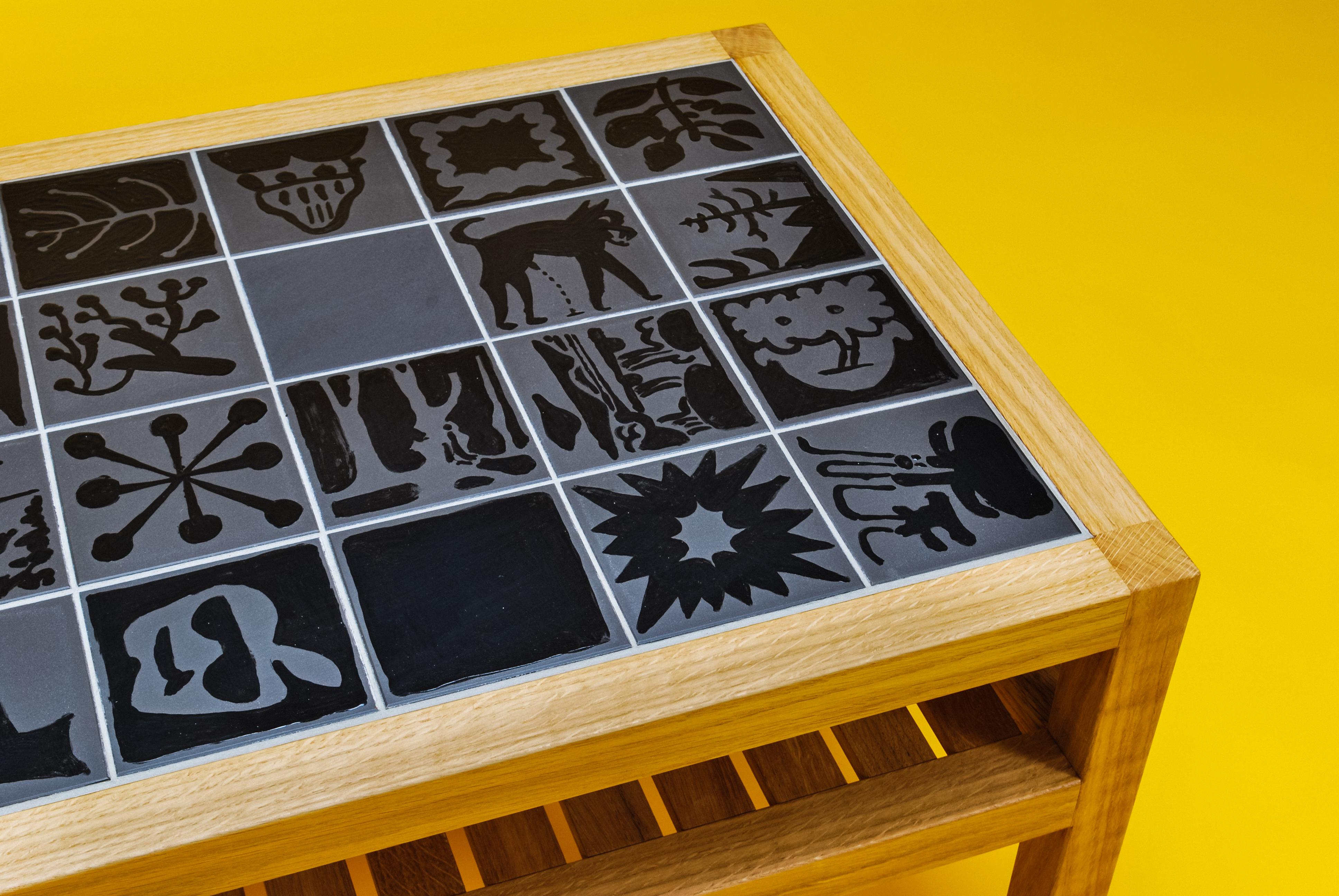Céramique Table basse, édition libre de l'artiste avec Tom Dowse. Pièce unique en vente