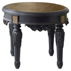 Couchtisch Louis XVI Stil Struktur Hand geschnitzt Massivholz Top Glas