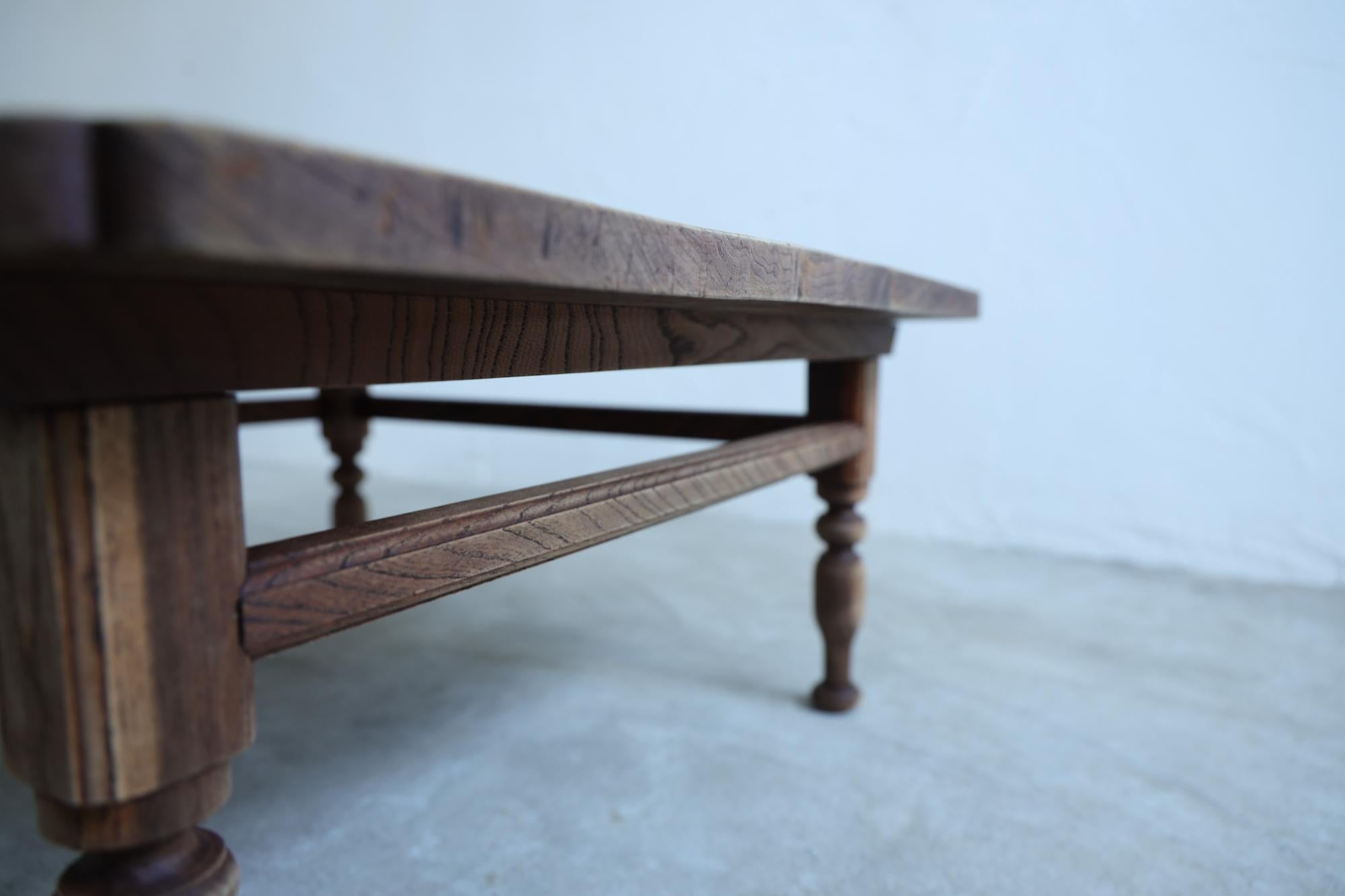 Wood Coffee Table, Low Table, Japanese Antique For Sale