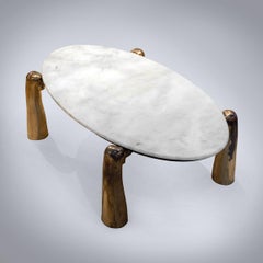 Coffee Table/Low Table NORI 4 Cast Bronze/Brass, Organic shape, Cinabre Gallery