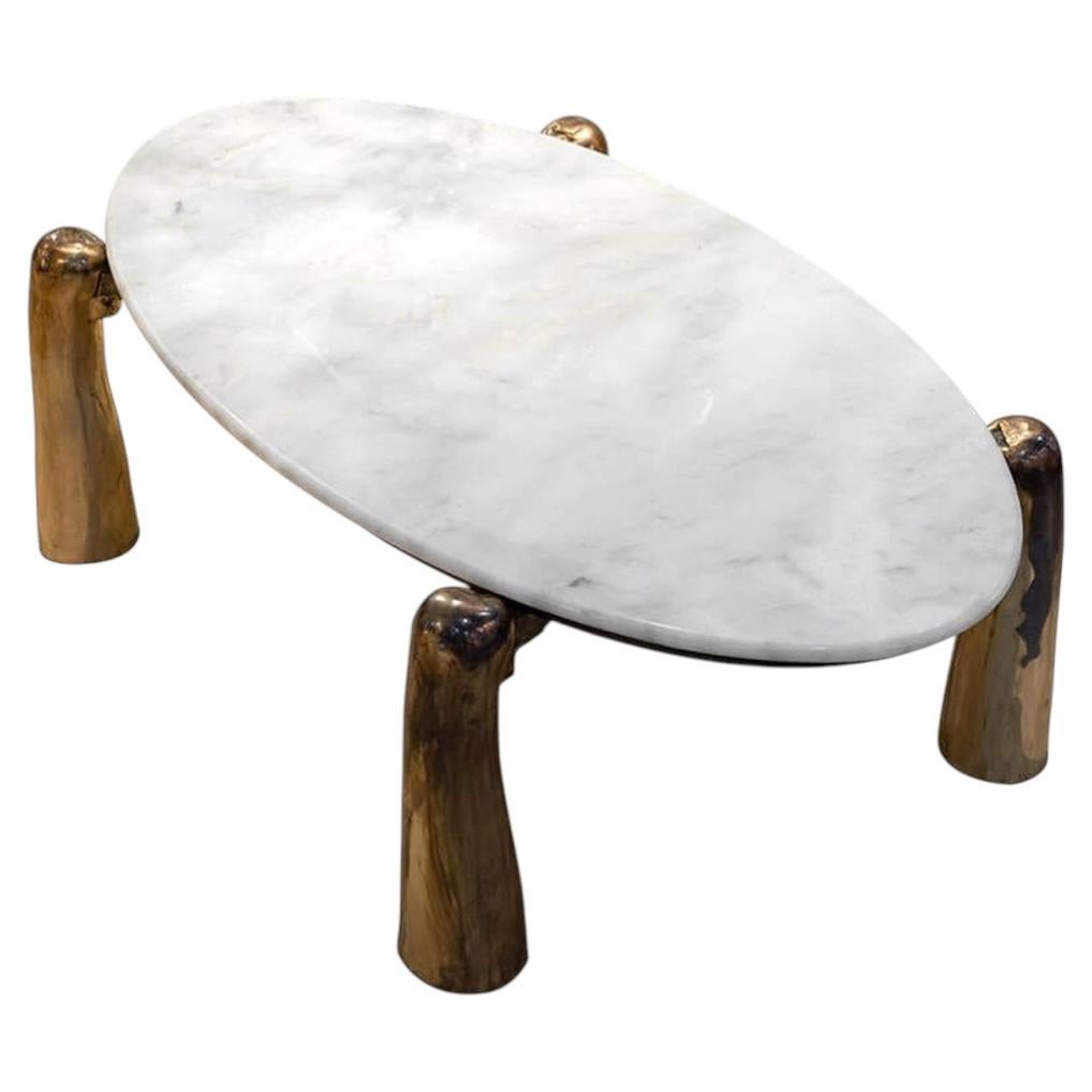 Table basse/table basse NORI 4 Bronze/cuivre coulé, forme organique, Cinabre Gallery