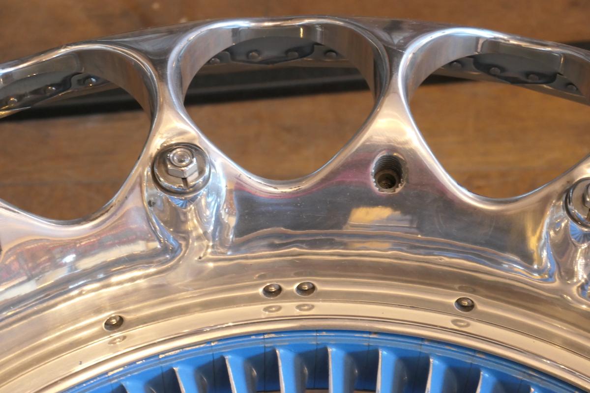 20th Century Coffee Table Made from an Engine’s Aircraft Crown of Injectors