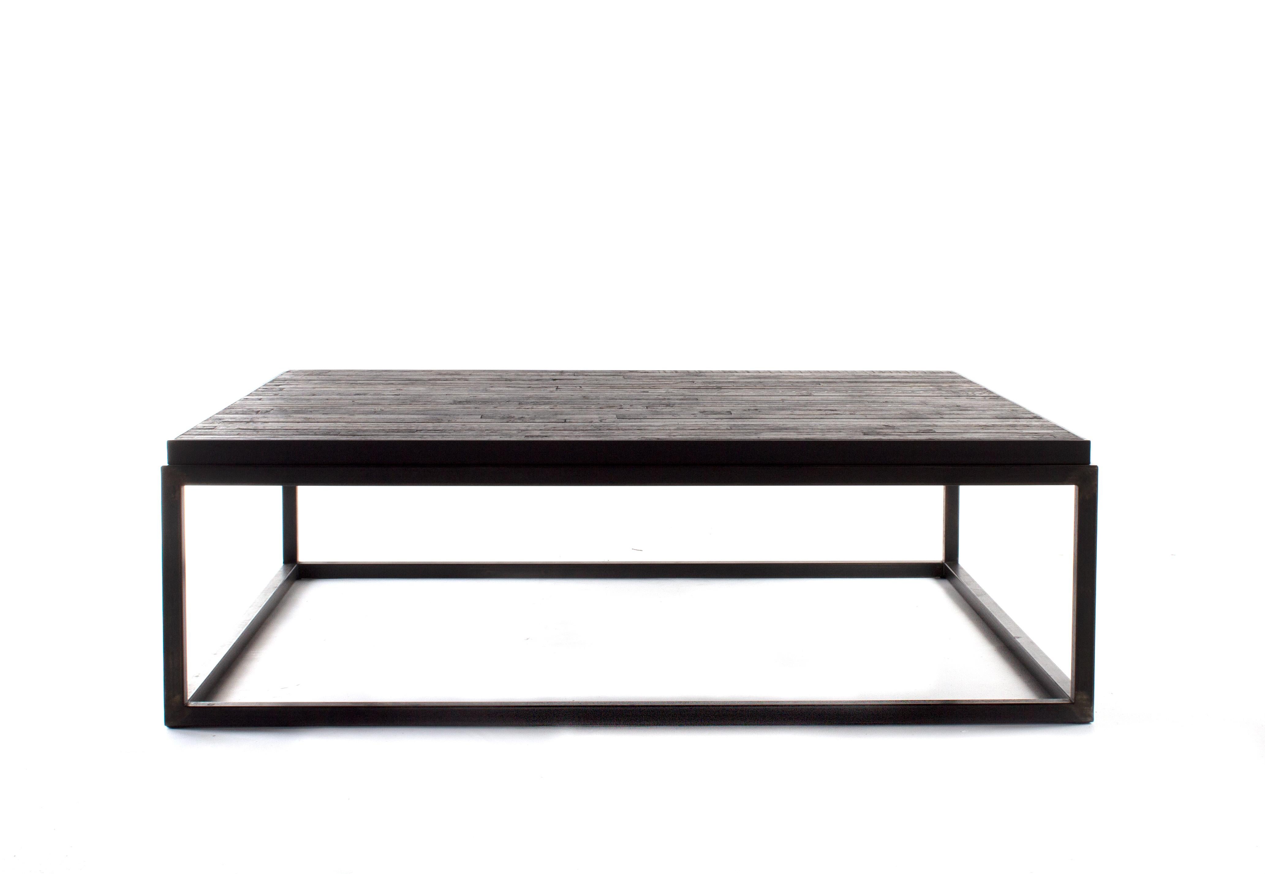 Bring a touch of the bygone era to your living space with our beautiful antique train coffee table. With a rustic, natural finish and industrial edge, this piece is sure to be an instant conversation starter in your living room or bar. An ebonized