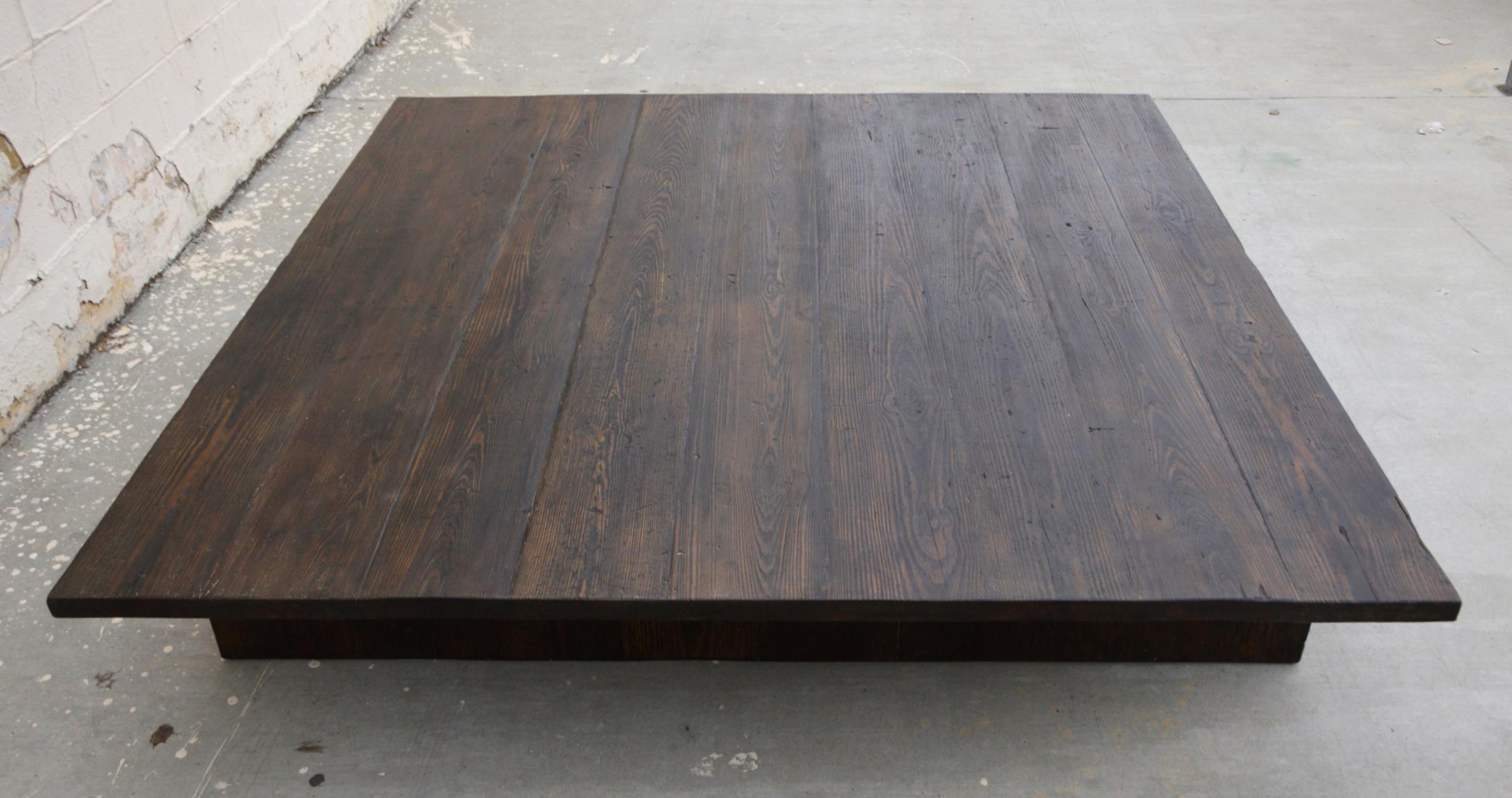 American Craftsman Coffee Table Made from Distressed Oak