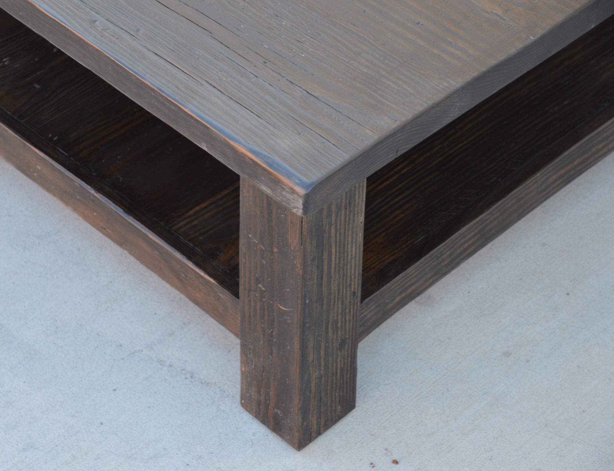 American Klara Coffee Table made from Reclaimed Pine For Sale