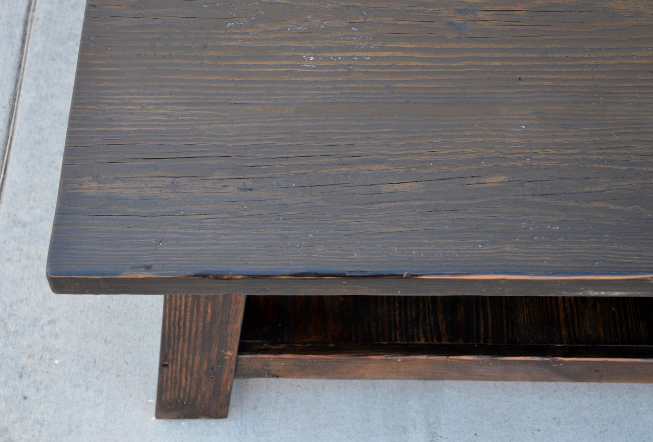 Hand-Crafted Klara Coffee Table made from Reclaimed Pine For Sale