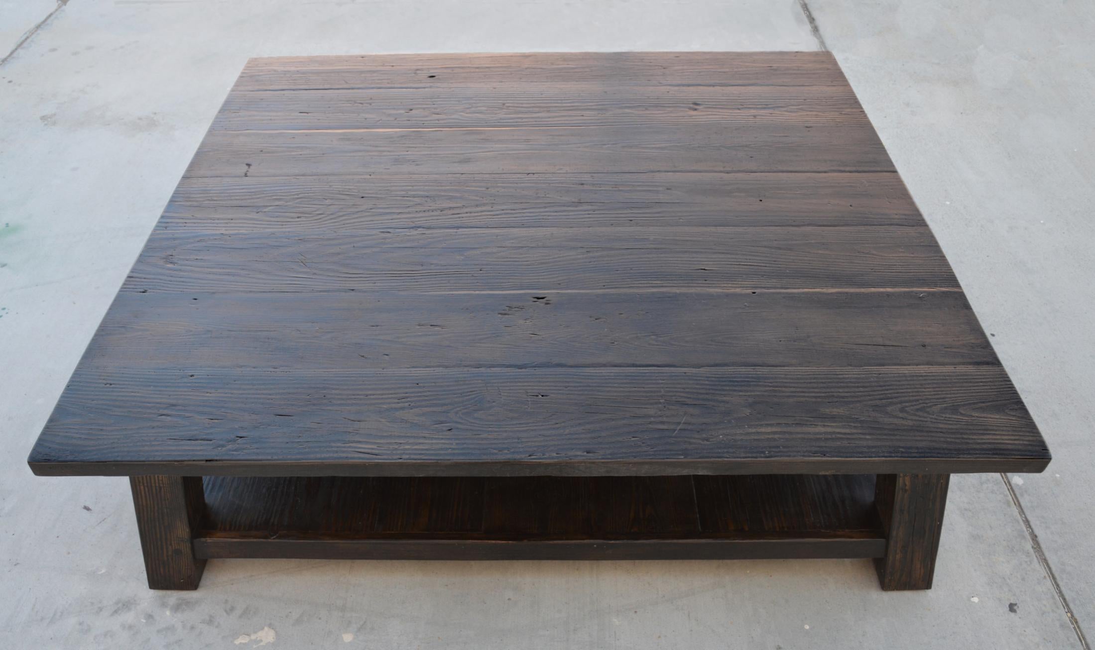 Coffee Table made from Reclaimed Pine In Excellent Condition In Los Angeles, CA