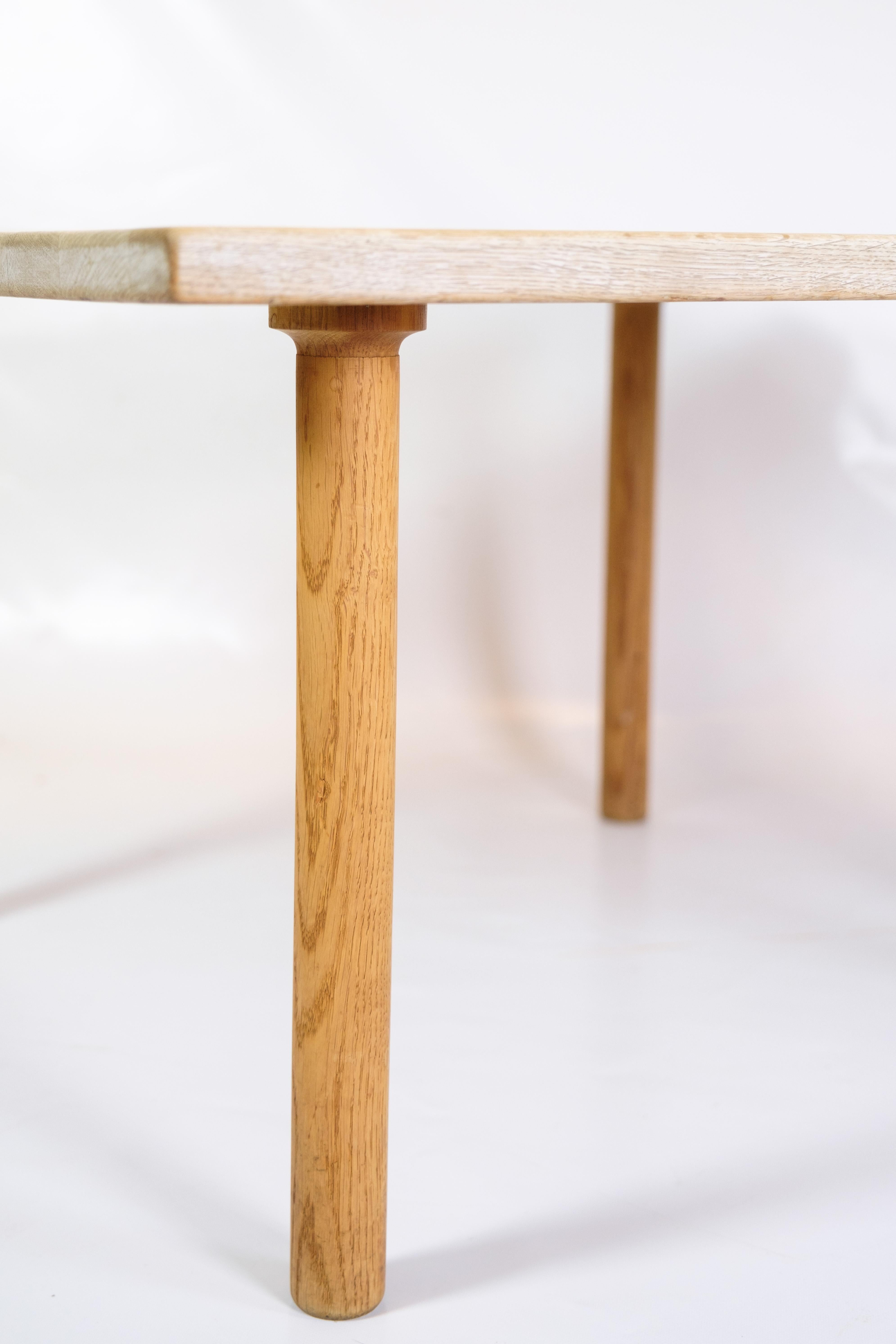 Mid-Century Modern Coffee Table Made In Light Oak By Hans J. Wegner For Andreas Tuck From 1960s For Sale