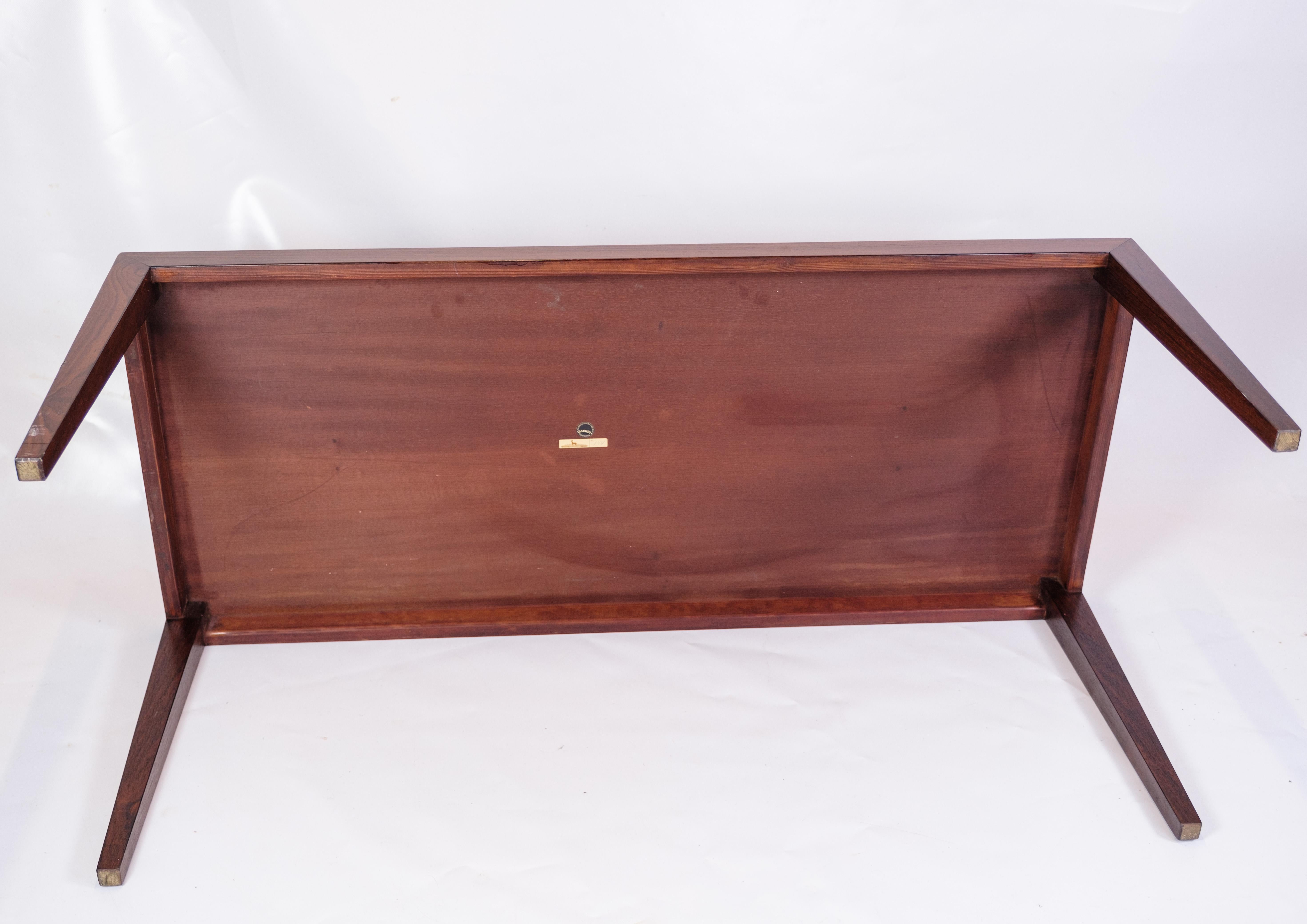 Table basse fabriquée en bois de rose par Severin Hansen des années 1960 en vente 4