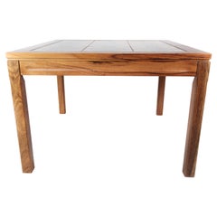 Coffee Table Made In Rosewood With Tiles In The Table Top From 1960s