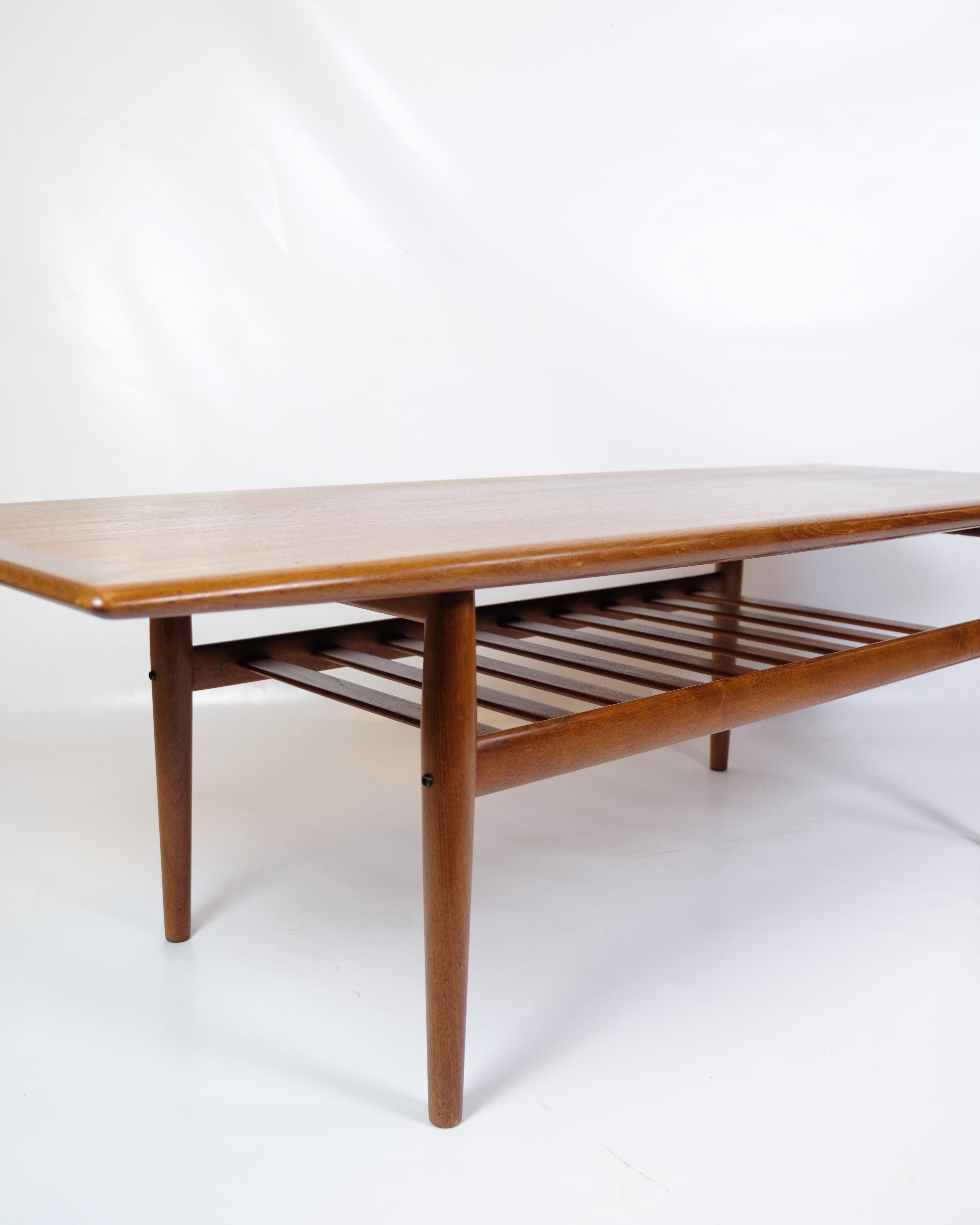 Mid-Century Modern Coffee Table Made In Teak By Grete Jalk For Glostrup Furniture Factory From 1960 For Sale