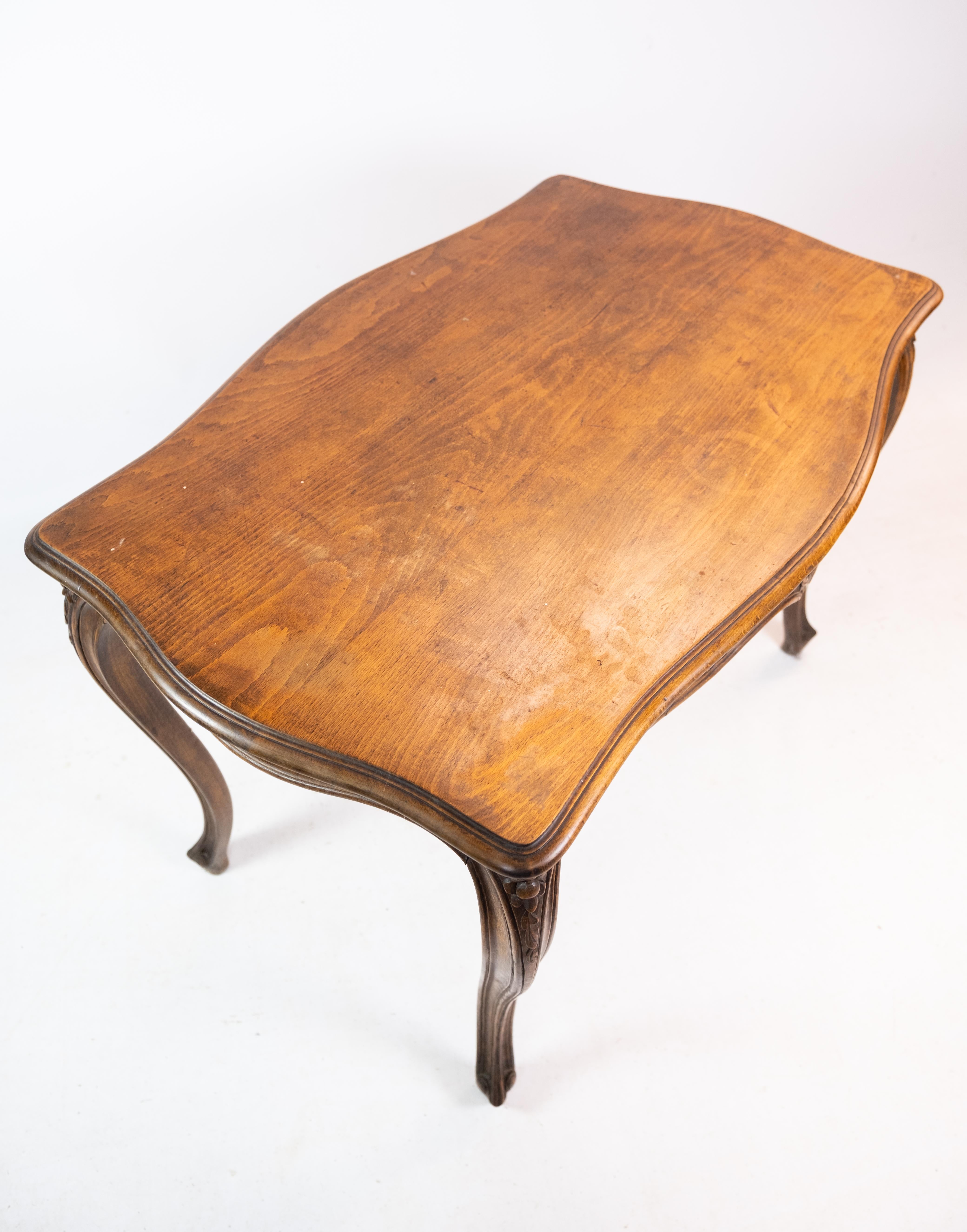 Coffee Table, Mahogany, Carvings, 1880 For Sale 3